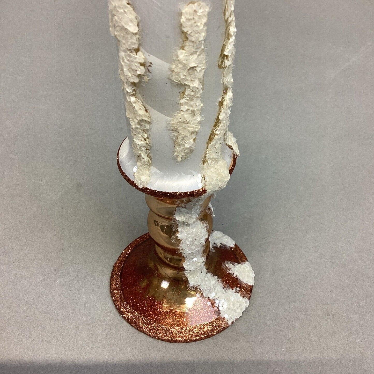 Glass Christmas Tabletop Candle Ornament Decoration