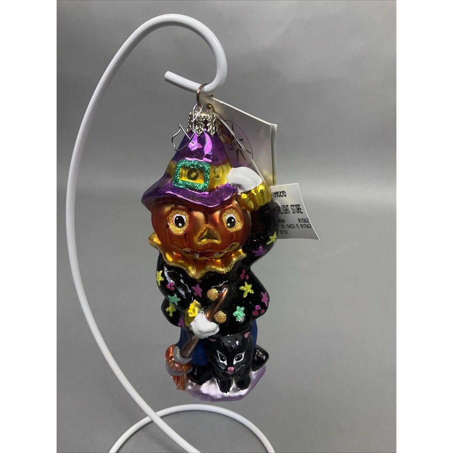 Radko “Sweeps McBroom” + “Broomer Zoomer” Christmas Ornaments/ Damaged