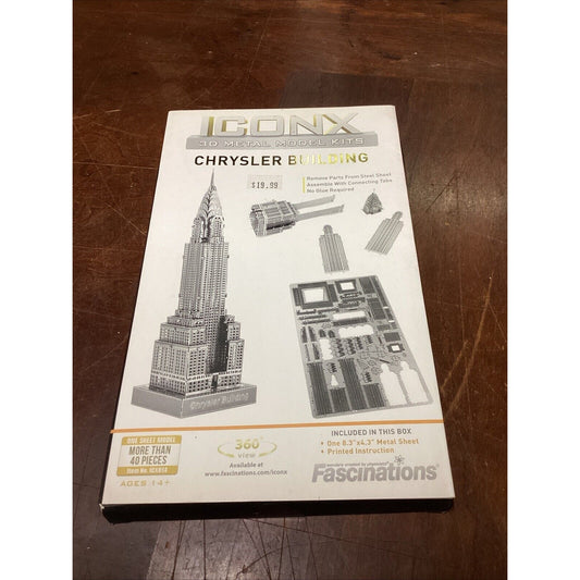 Iconx 3D Metal Model Kits Chrysler Building - More Than 40 Pieces