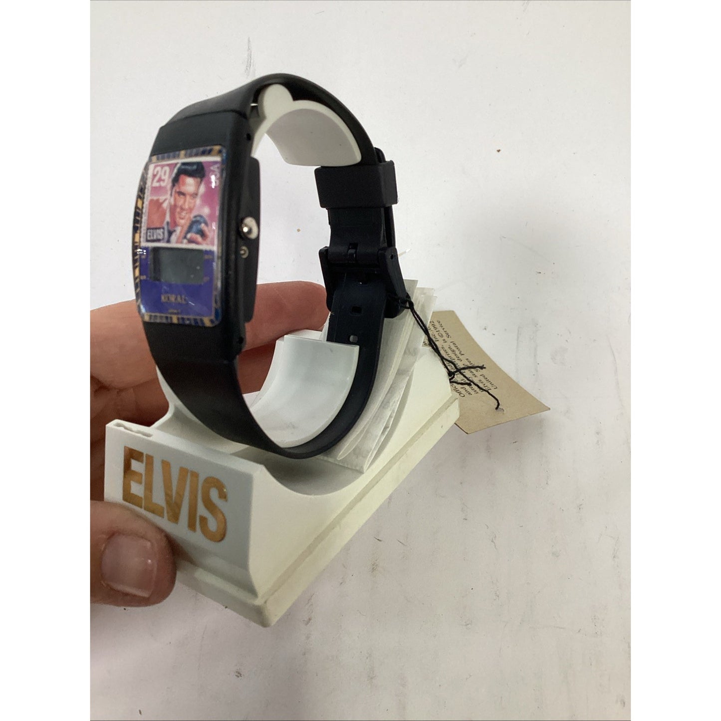 Vintage ELVIS PRESLEY STAMP Digital WATCH New In Box By KORAL 1992