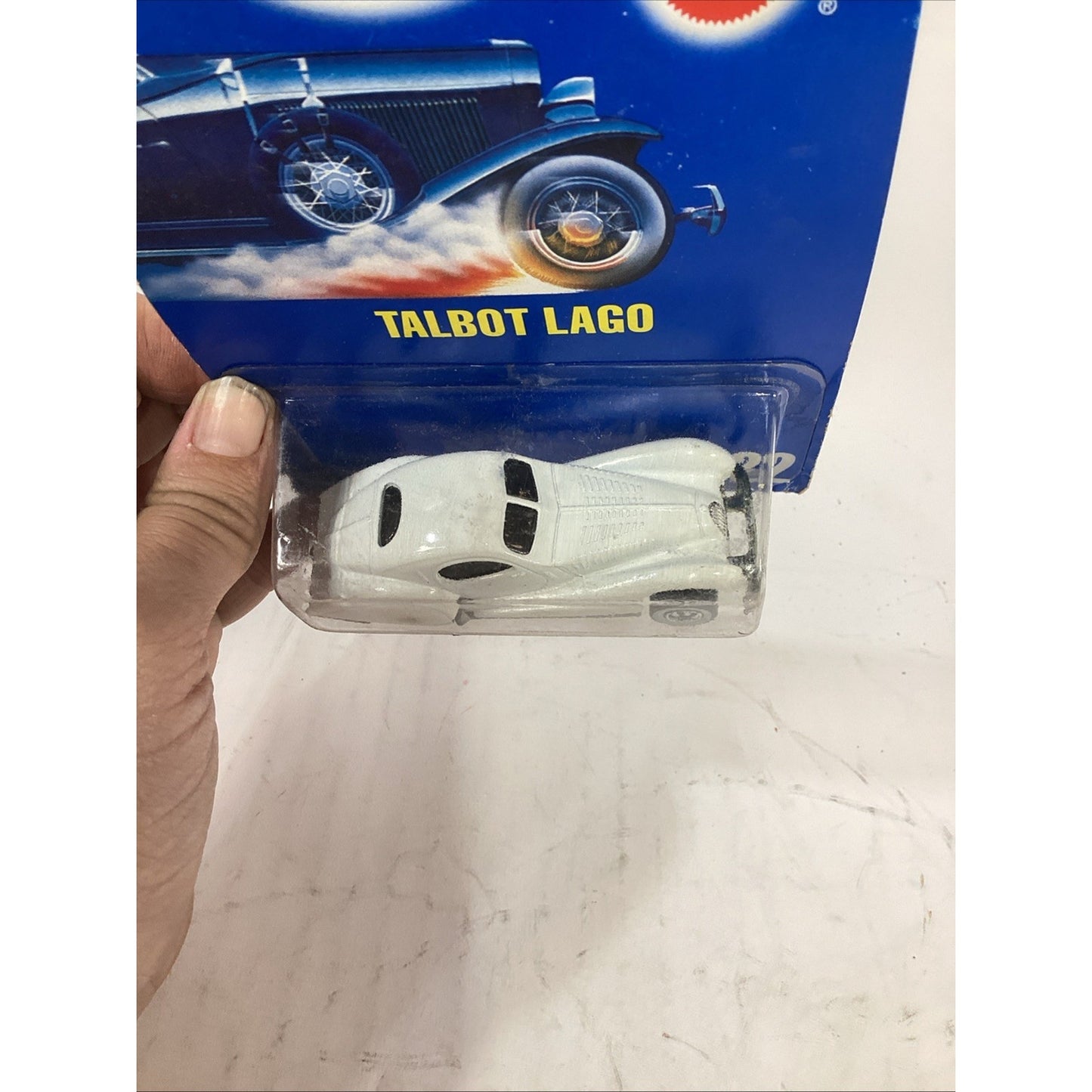 1990 Hot Wheels Talbot Lago Darracq T 150 C Coupe White - NOS
