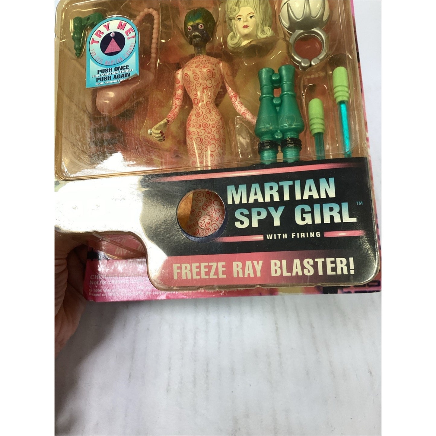 MARS ATTACKS Martian Spy Girl Figure 1996 Trendmasters NOS Sealed