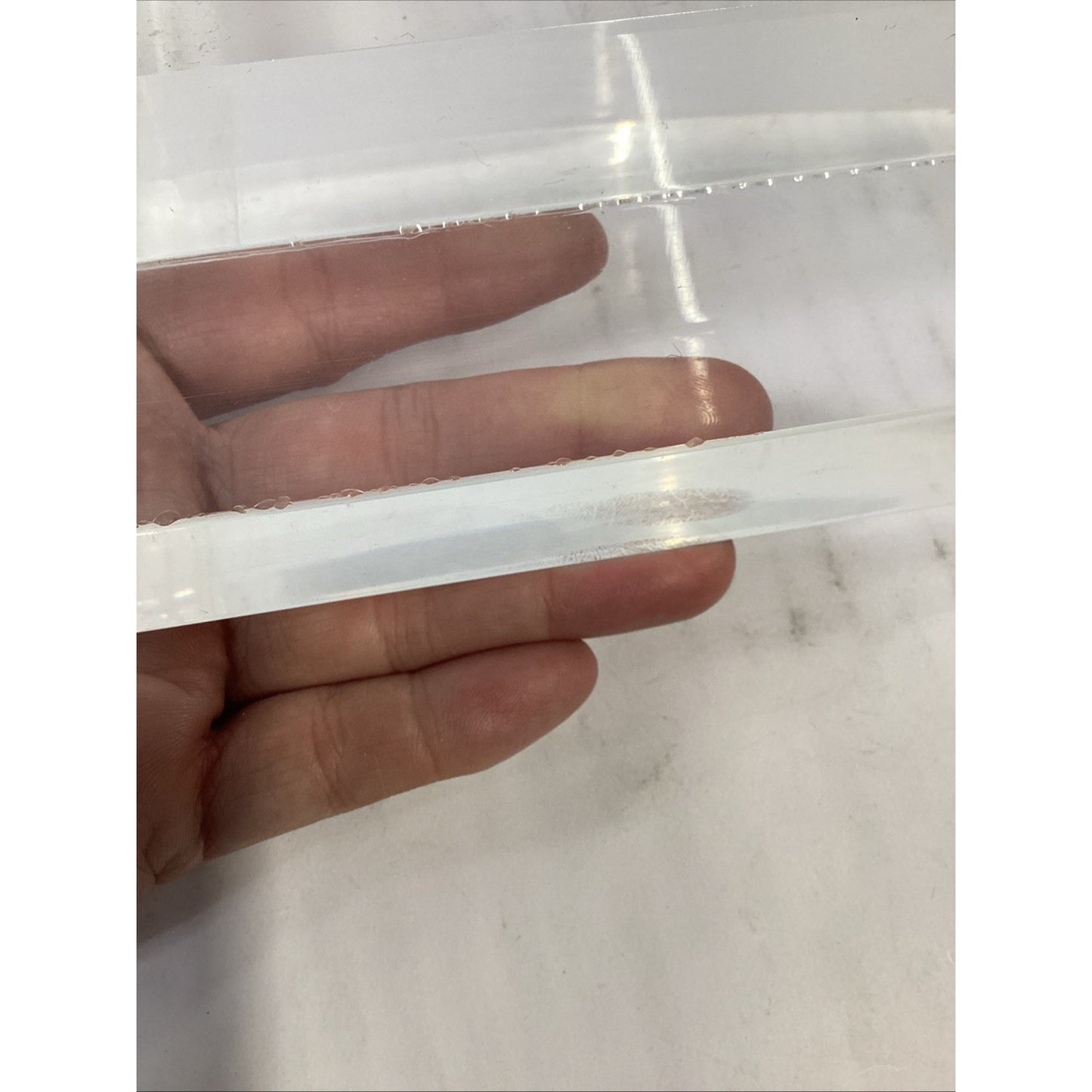 Clear Acrylic Heavy Display Stand - 2 Levels - 10x10x2.5”