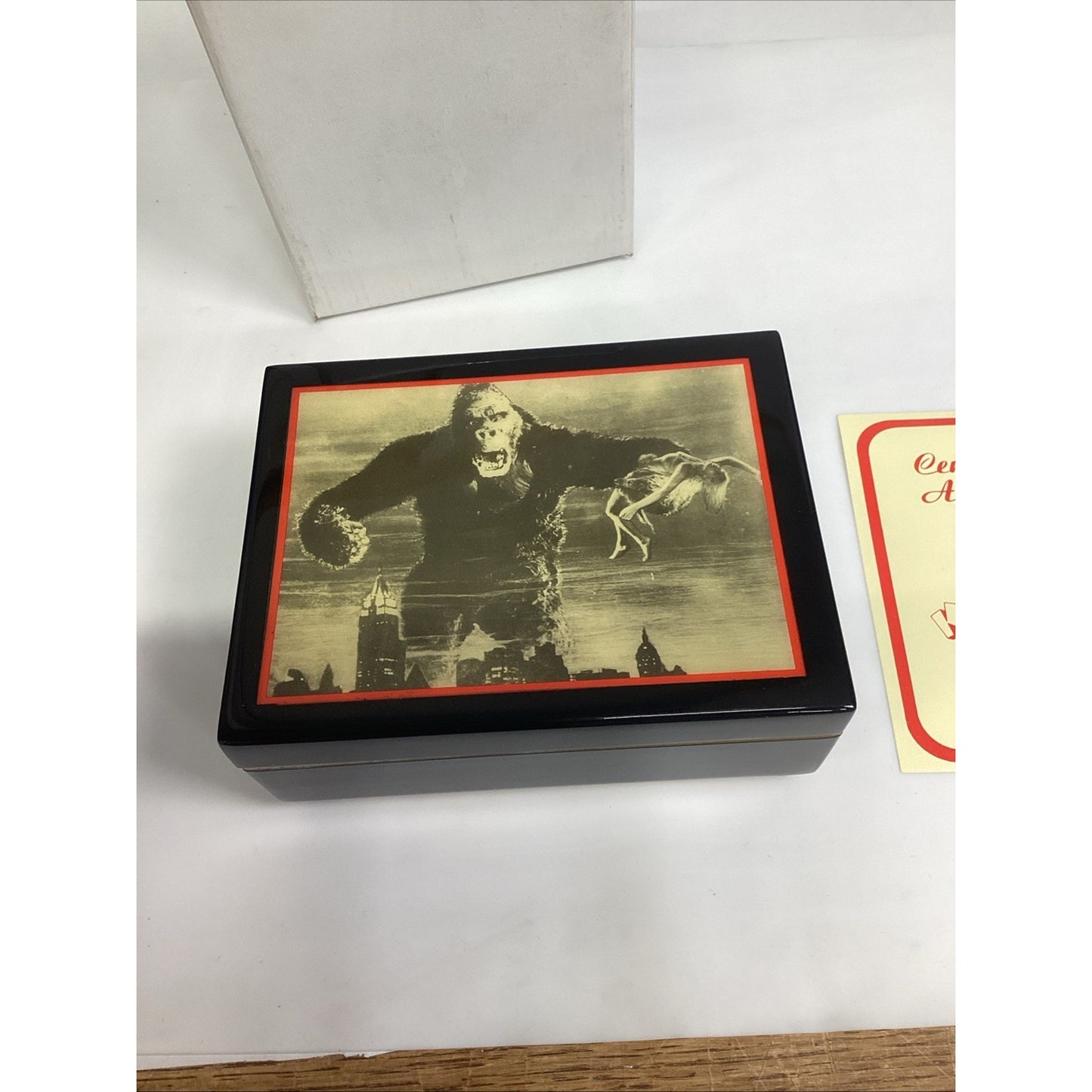 1990 King Kong Born Free Hamilton Gifts Music Box #606 W/ COA - Limited Edition