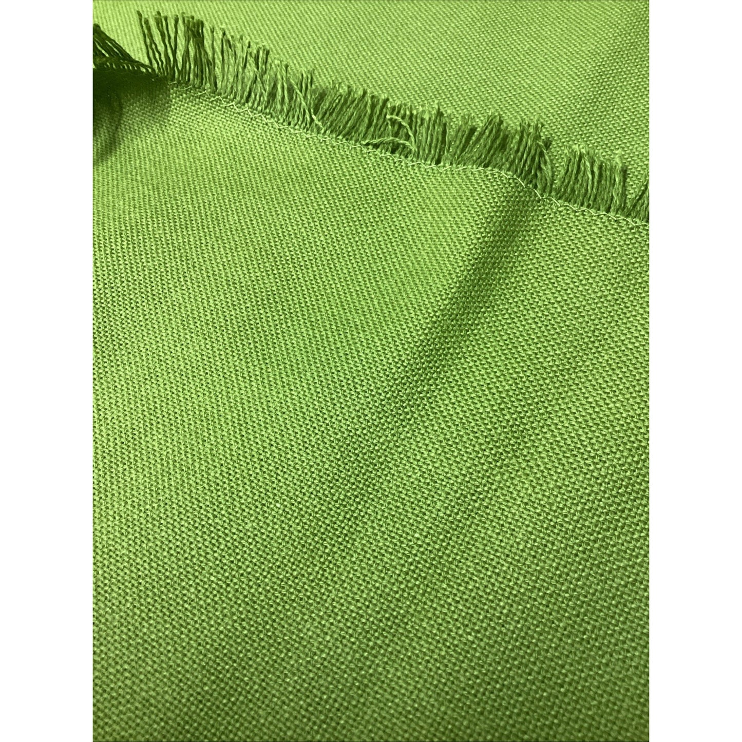 Set Of 2 Vintage Table Cloths - Olive Green (90x50”) And Light Pink (120x70”)