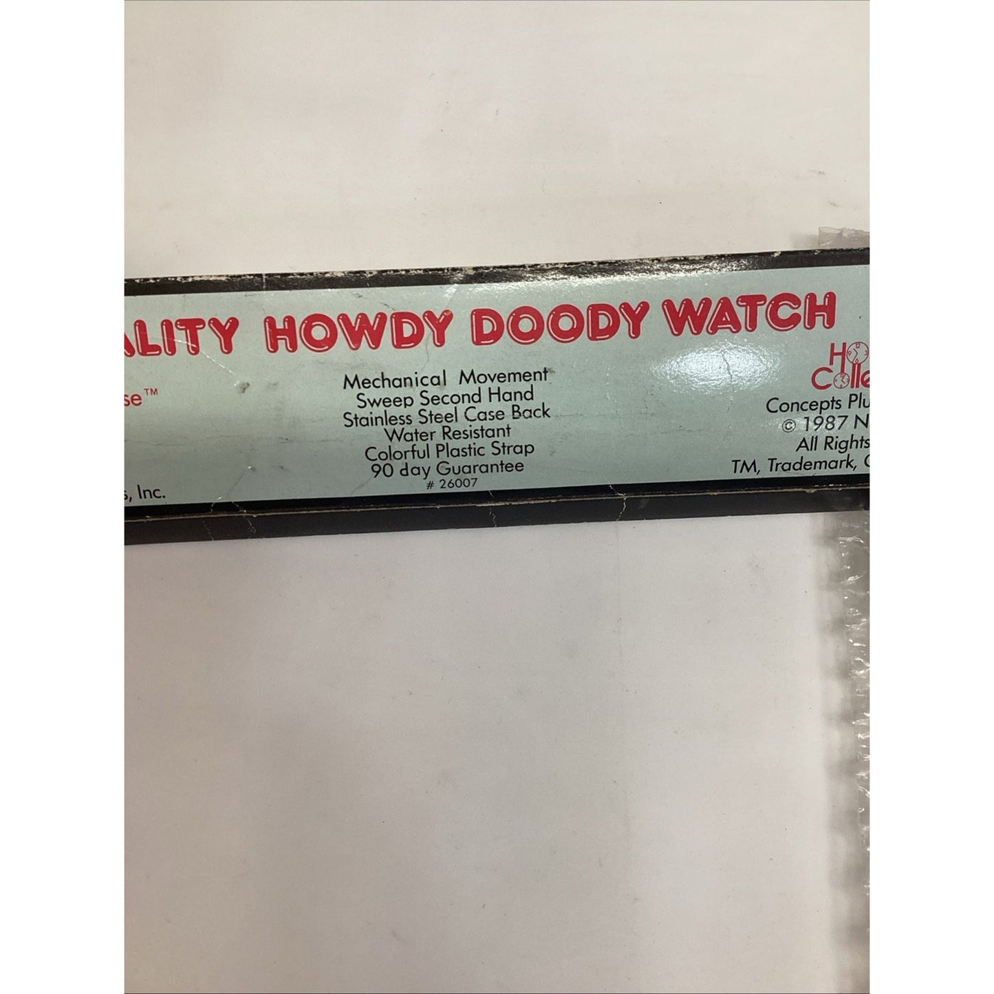 Vintage 1987 Howdy Doody Wind-Up Watch - New