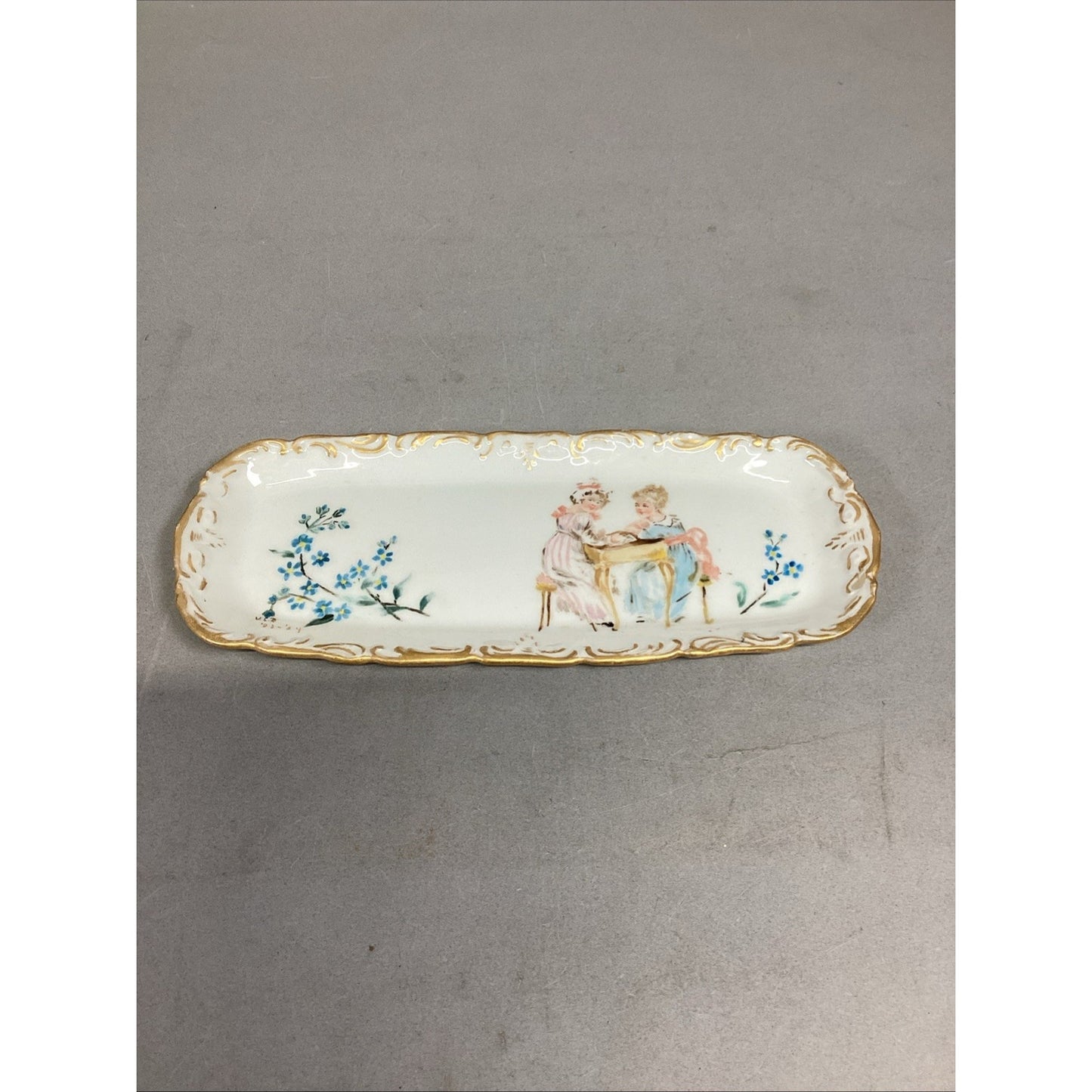 T&V Limoges Serving Dish & H&C L Dish - Made in France