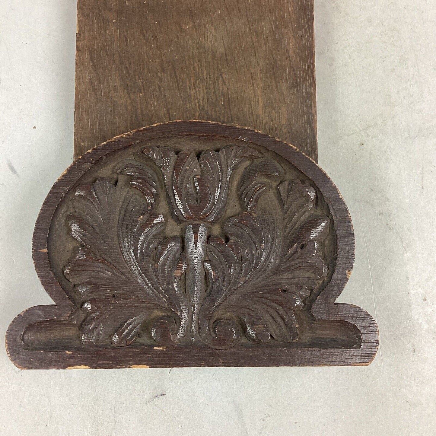 Vintage Wooden Book Shelf With Folding Book Ends