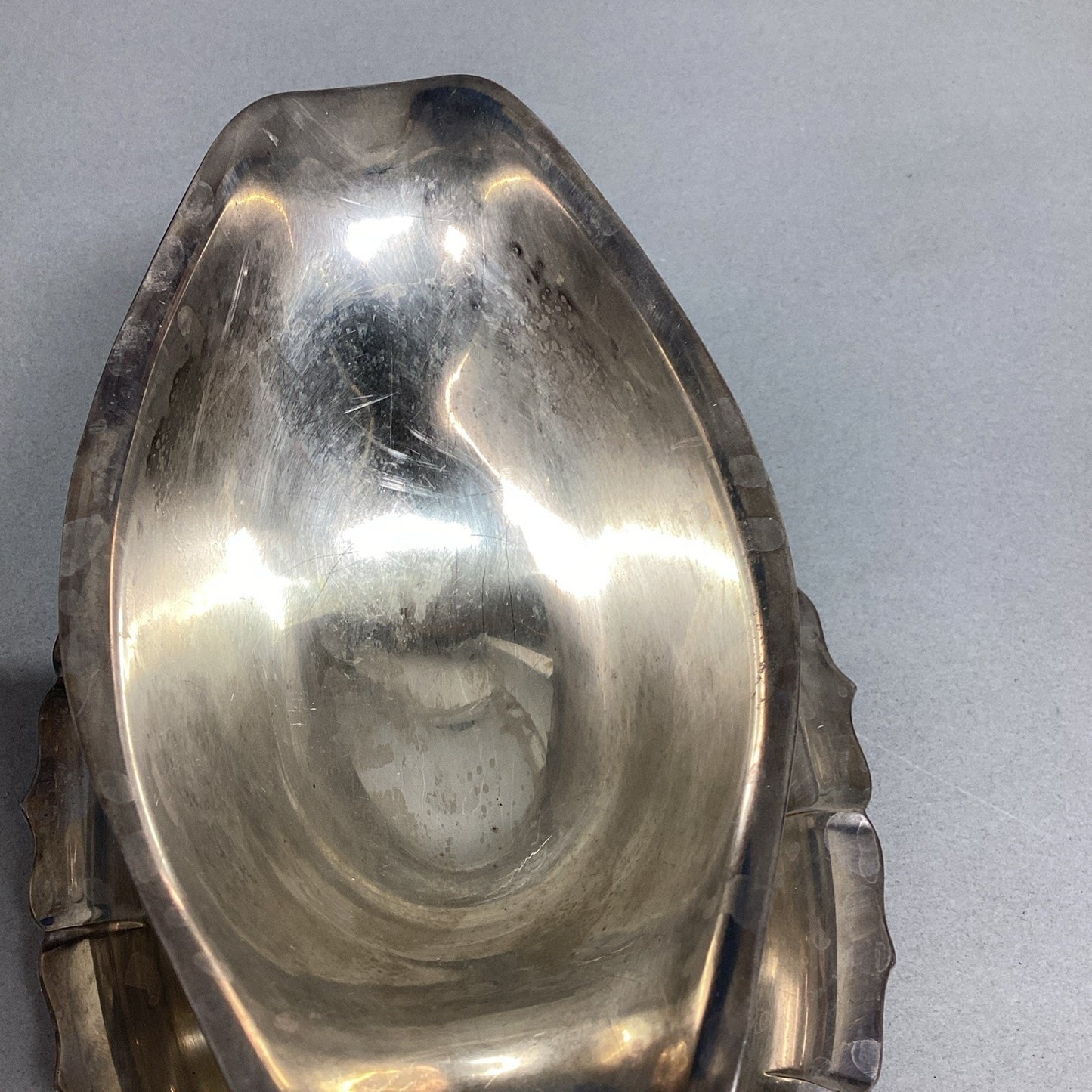 Early American International Silver Company Gravy Boat - 8x5.5”