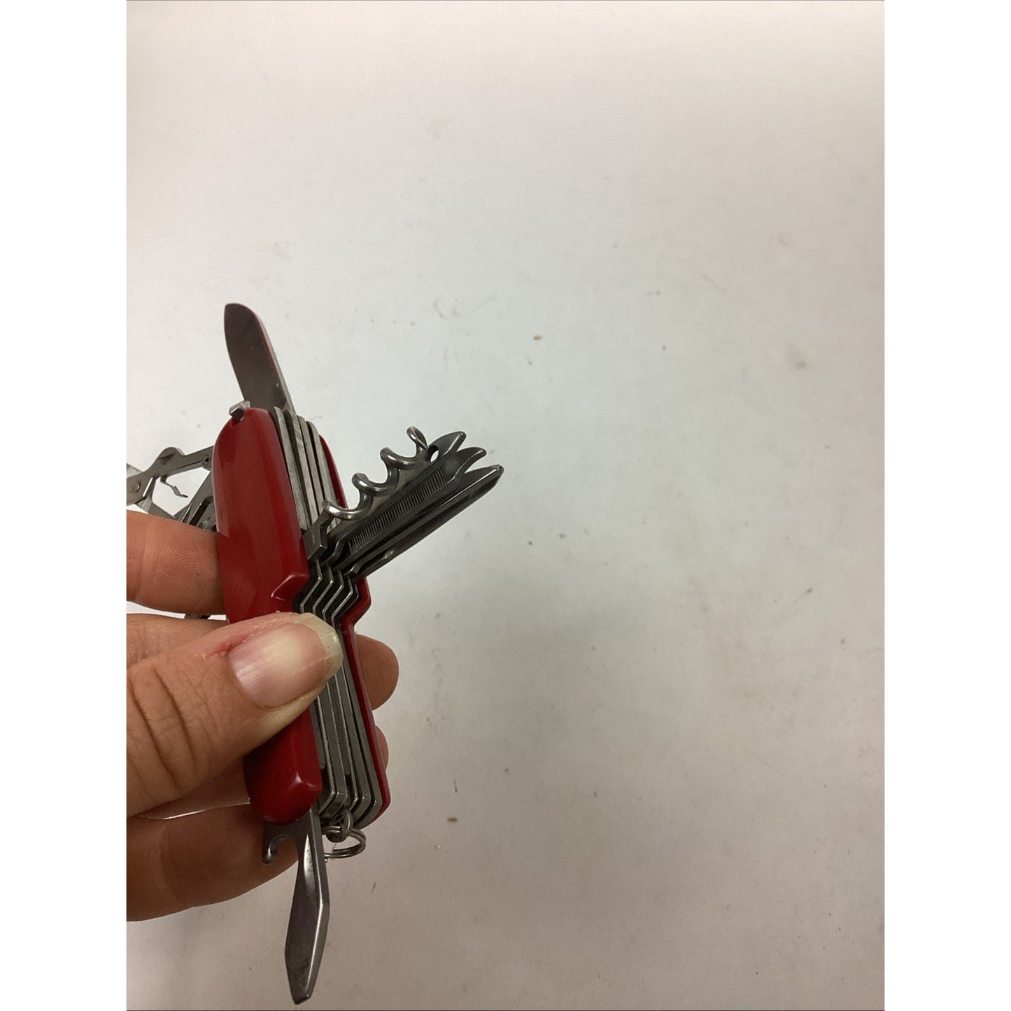Vintage Stainless Steel Red Army Camping Multi-Tool With 11 Tools