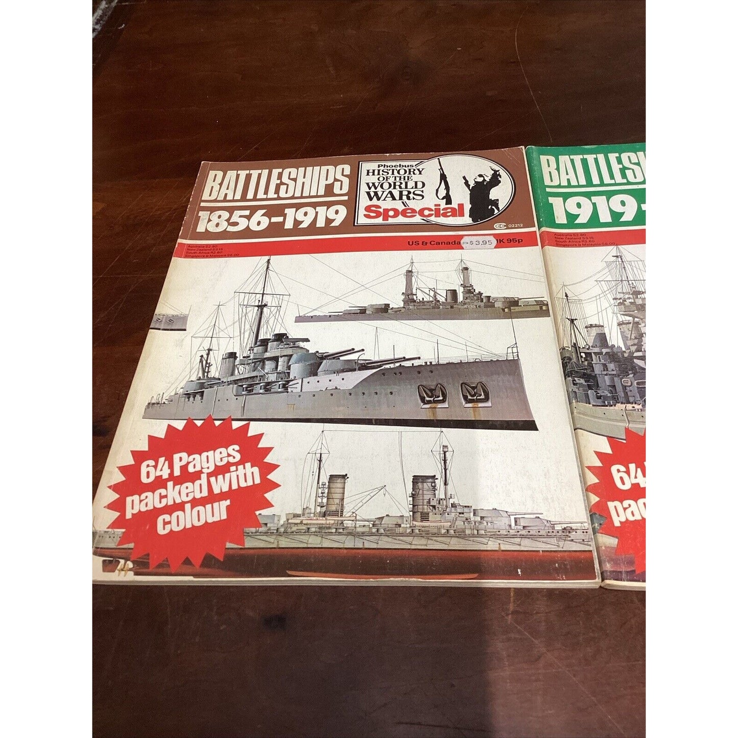 Battleships 1856-1919 & Battleships 1919-1977 - 64 Pages Packed With Color
