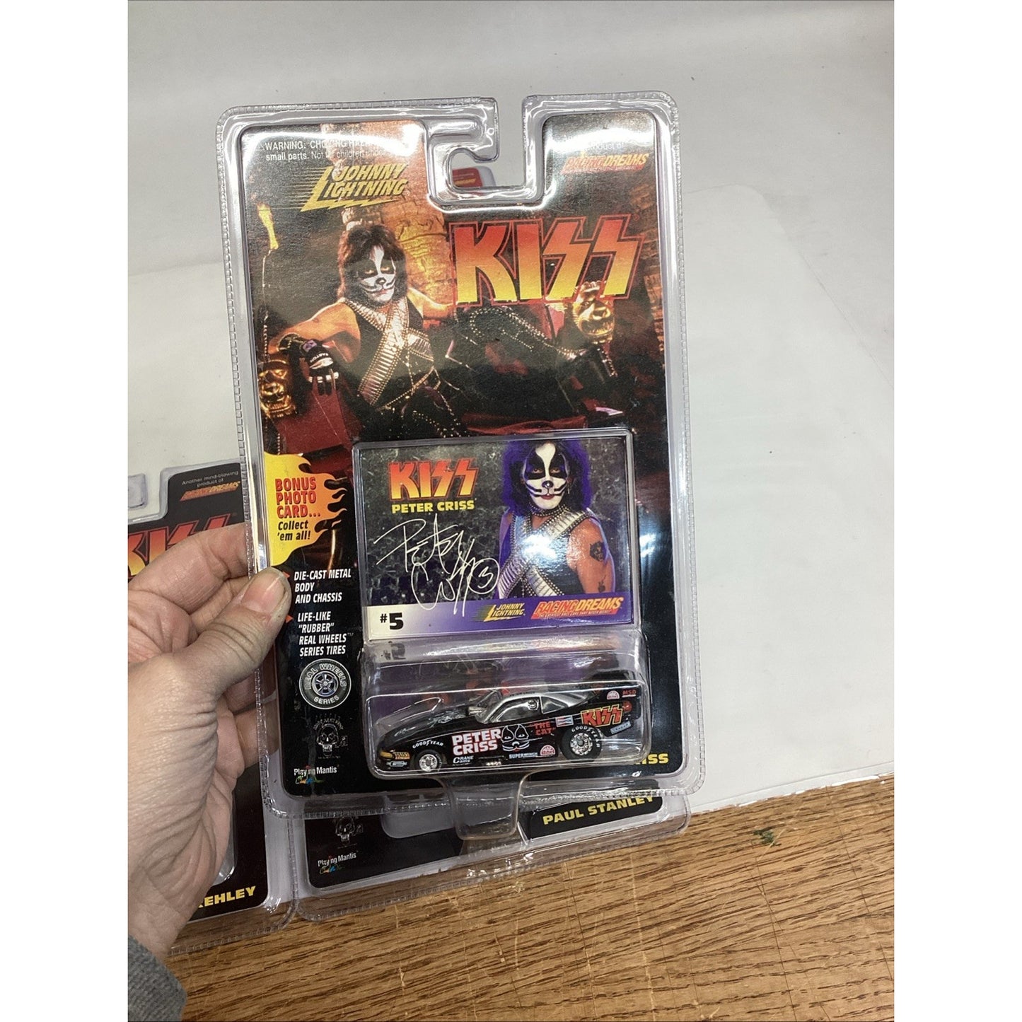 Set Of 4 Vintage 1997 NOS KISS DRAGSTERS - Peter Criss, Gene Simmons, Ace & Paul