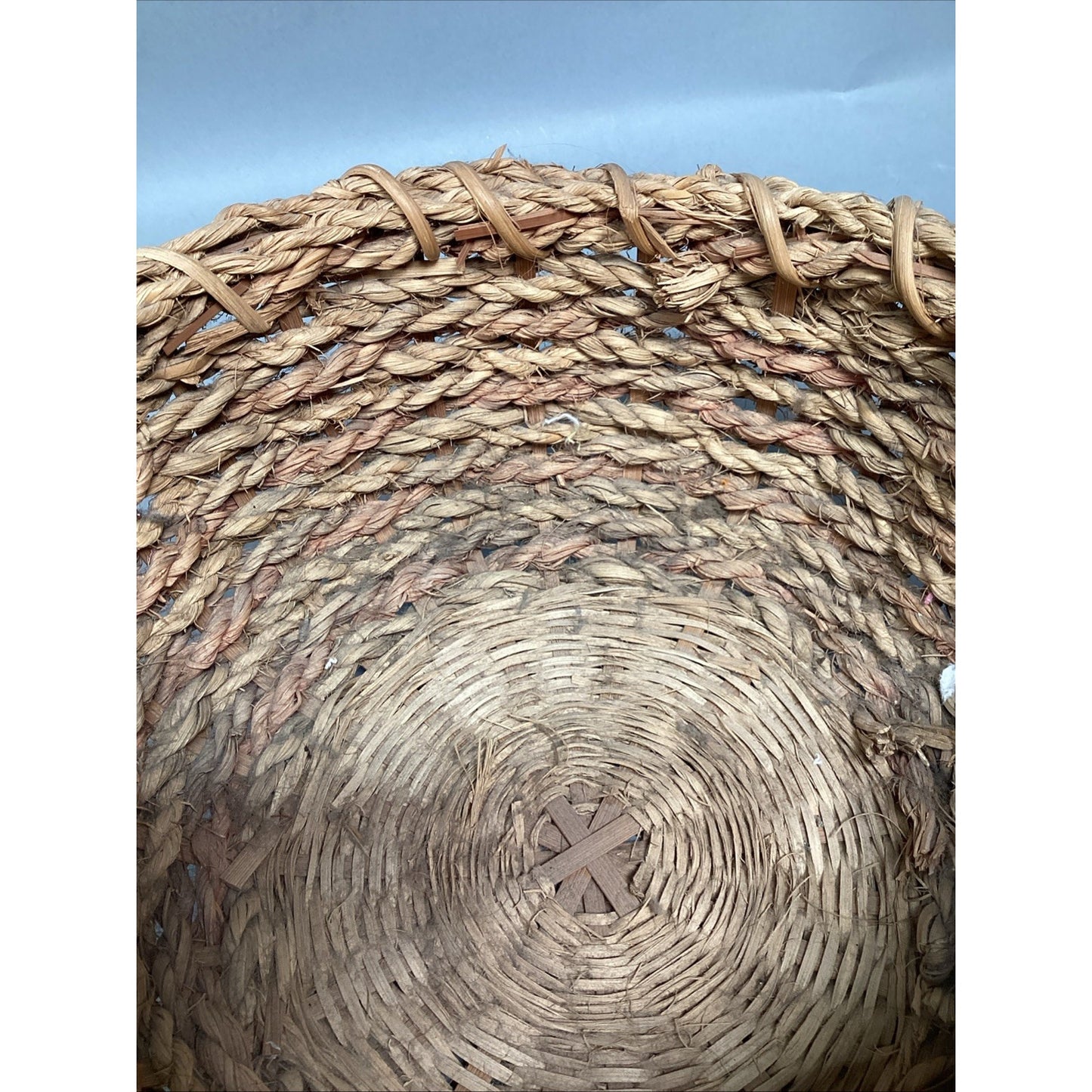 Vintage Woven Basket - 15”Hx11.75”D