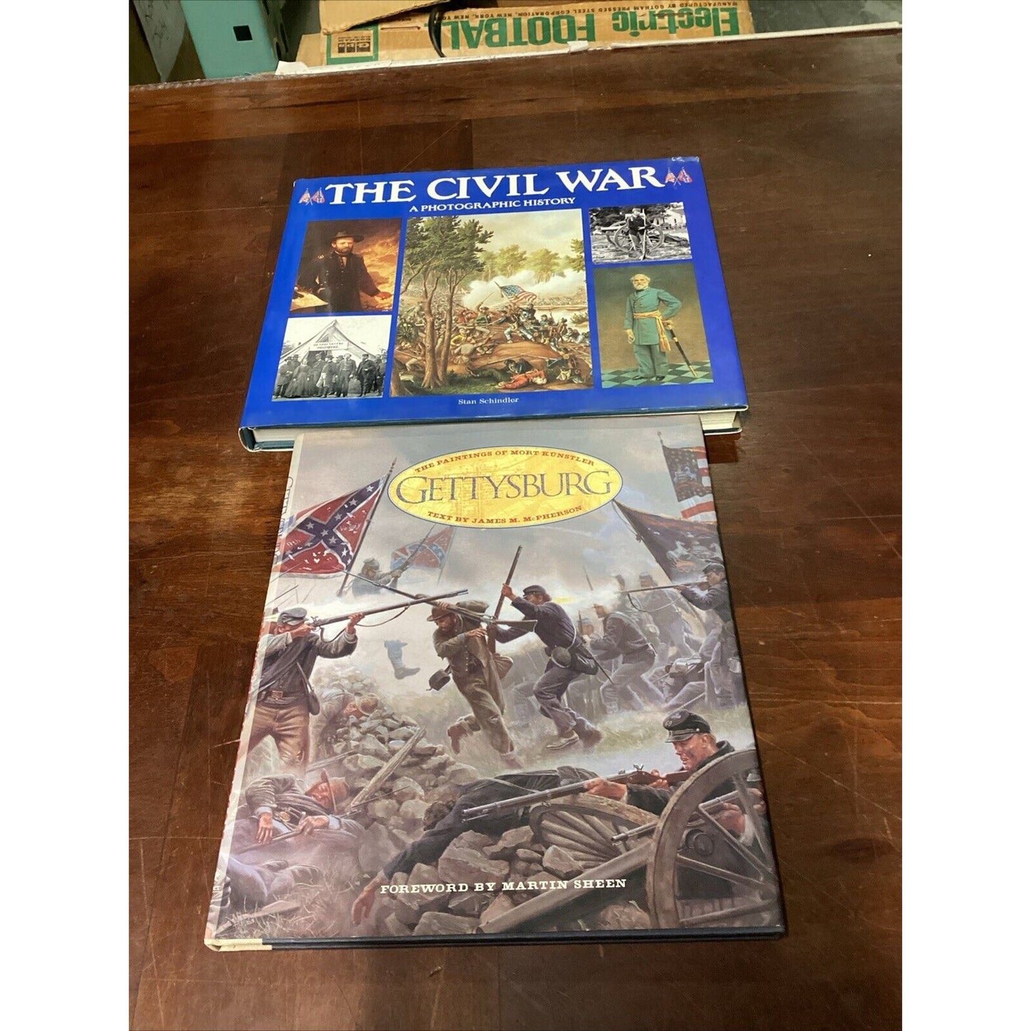 The Civil War A Photographic History & Gettysburg The Paintings Of Mort Kunstler