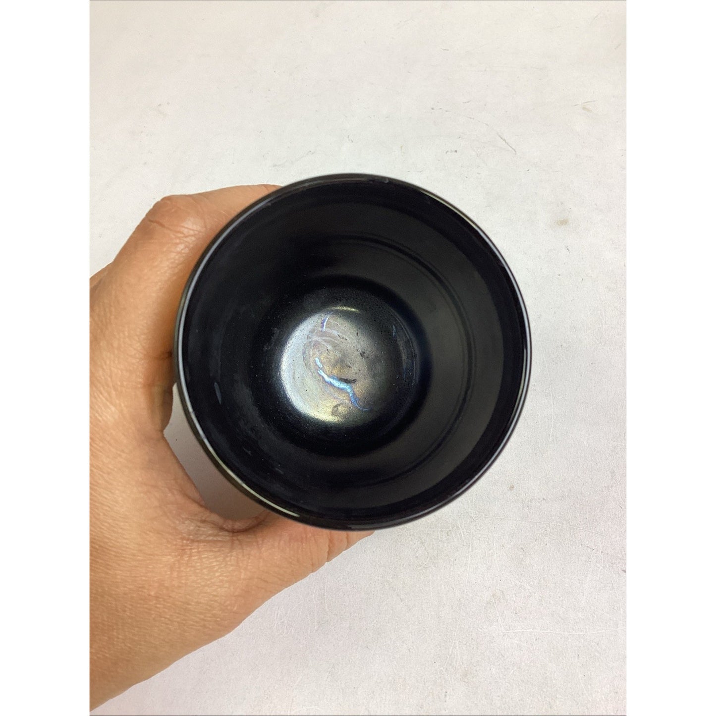 Set Of 2 Kotubuki Japanese Blue Striped Cups & 1 Black Gold Cup