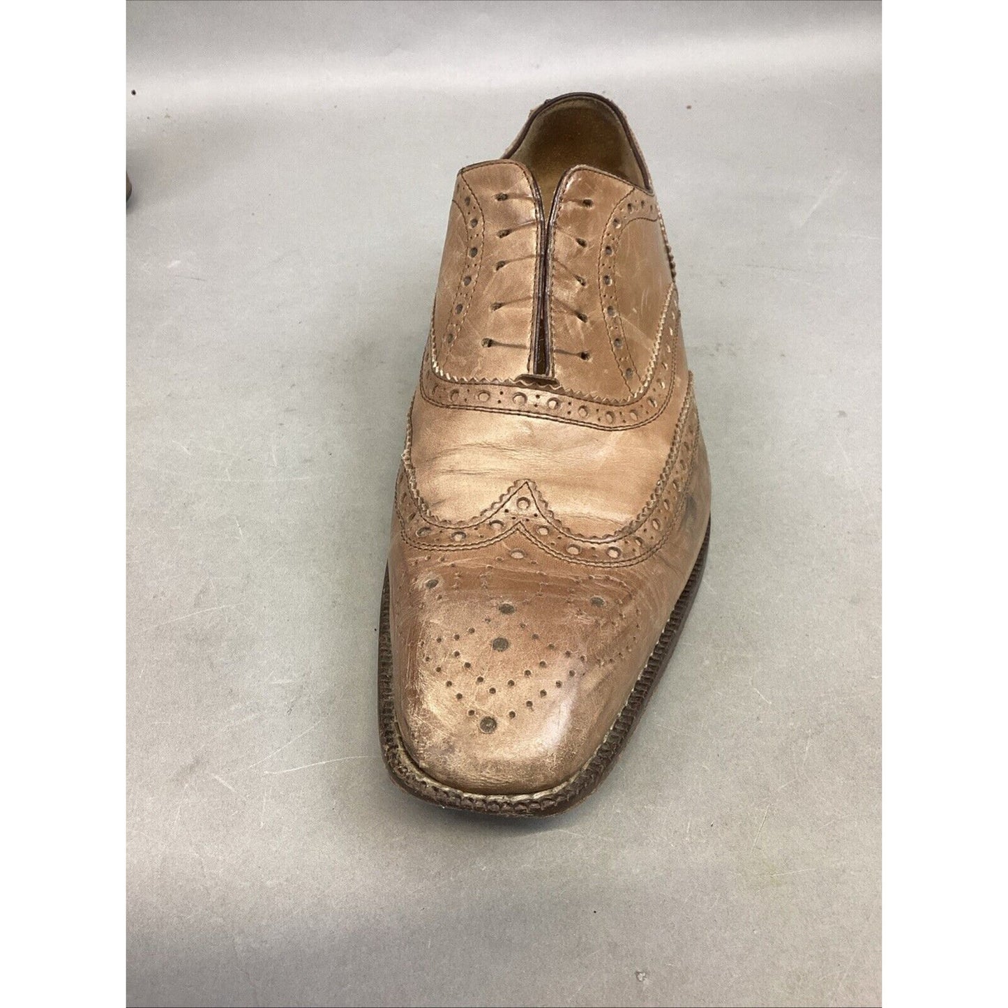 Mercanti Fiorentini Shoes Mens 10 M Oxford Wingtip Lace Up-#5794 - Made In Italy