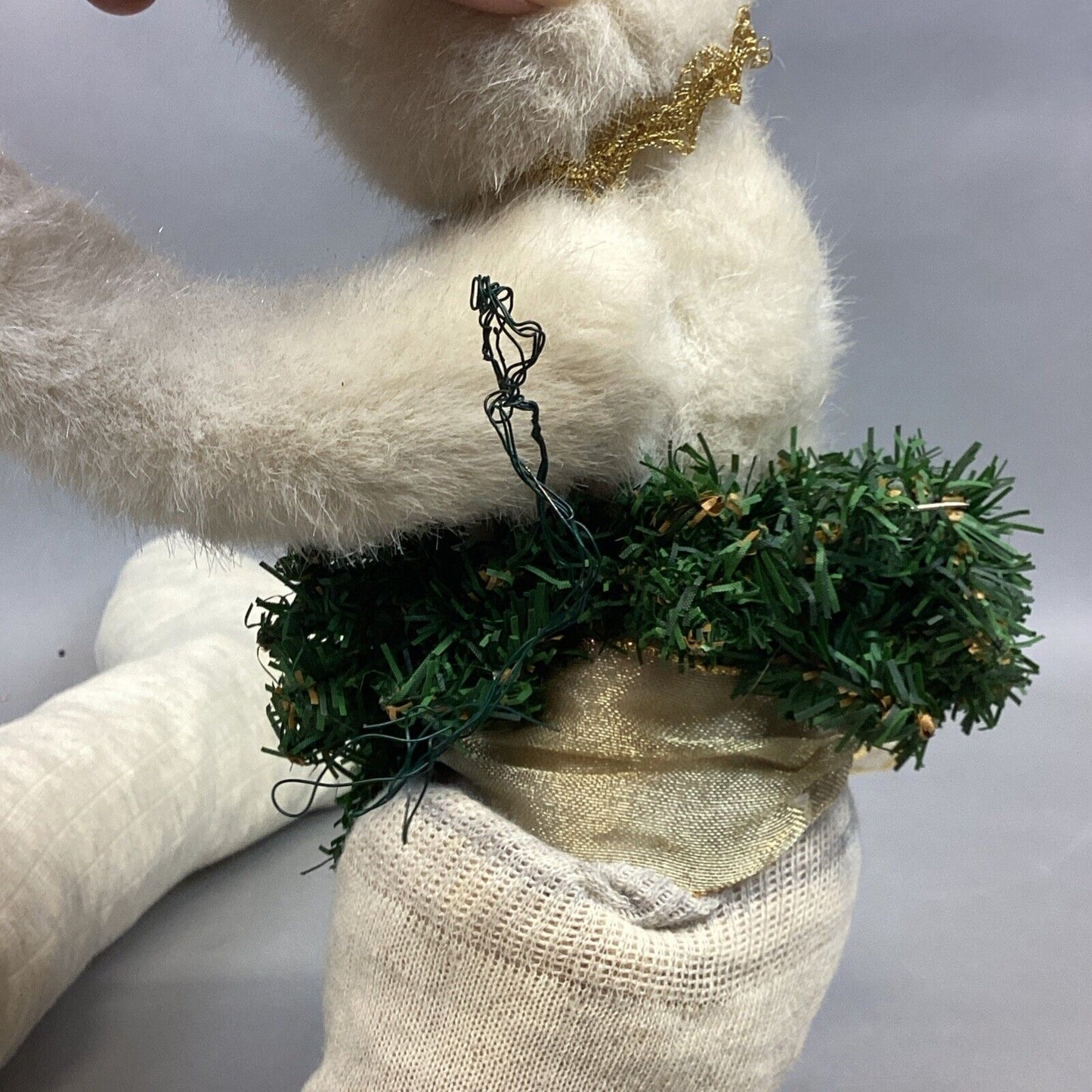 Decorative Polar Bear Door Draft Stopper W/ Moveable Arms - 42”