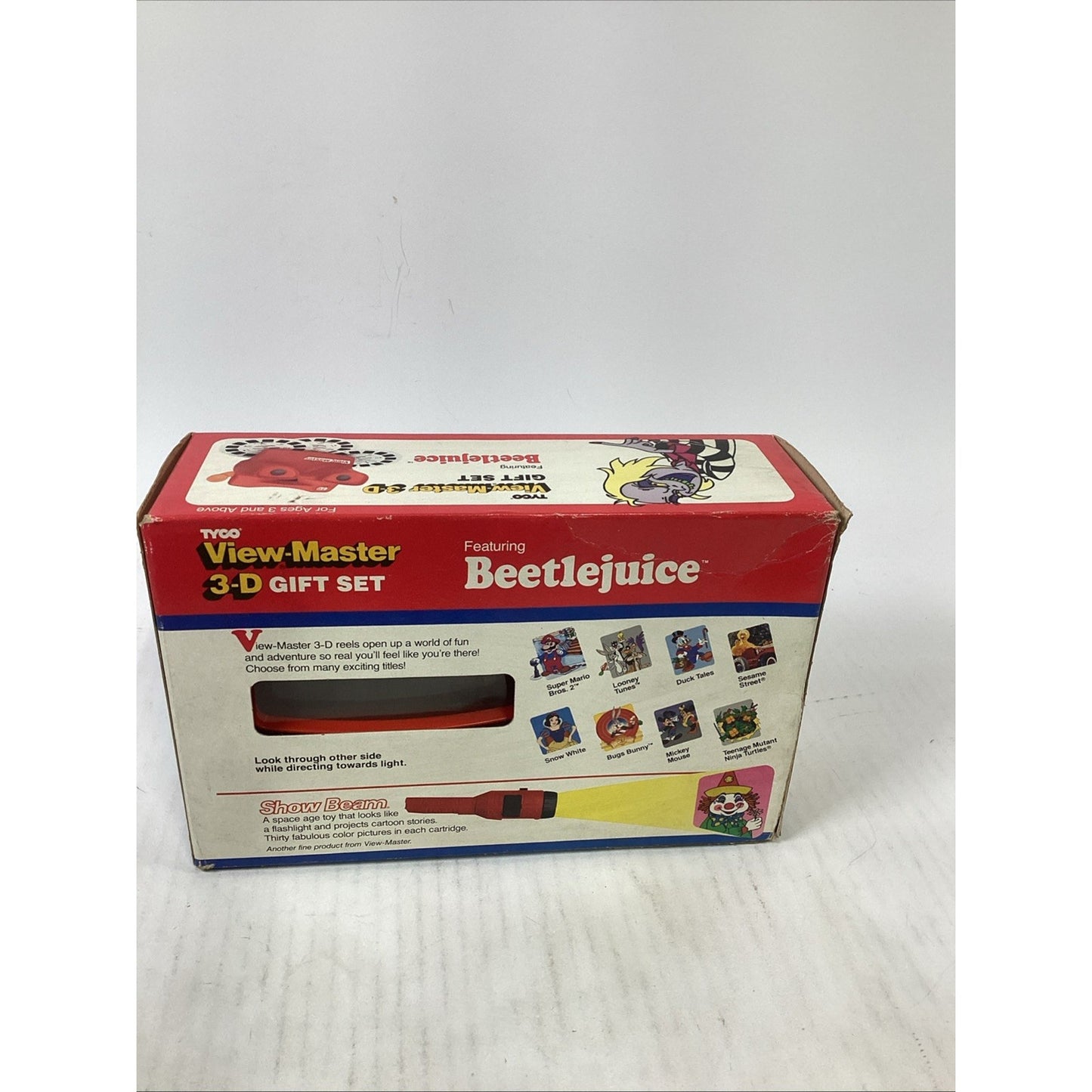 Tyco View Master 3-D Gift Set - Beetlejuice - 3D Viewer, 3 Reels W/ 21 3D Pictur