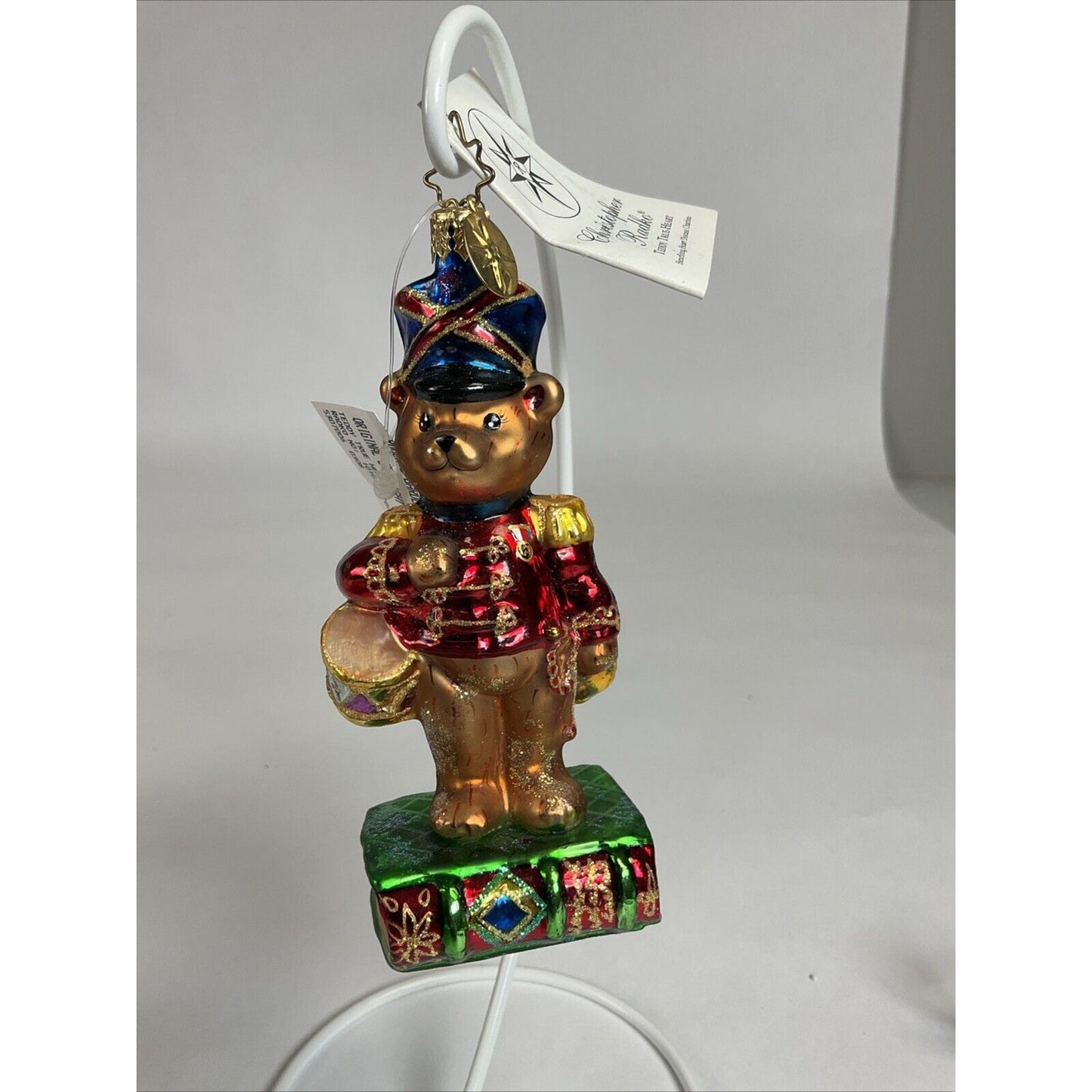 Christopher Radko "Teddy True Heart" Teddy Drummer Ornaments 2003