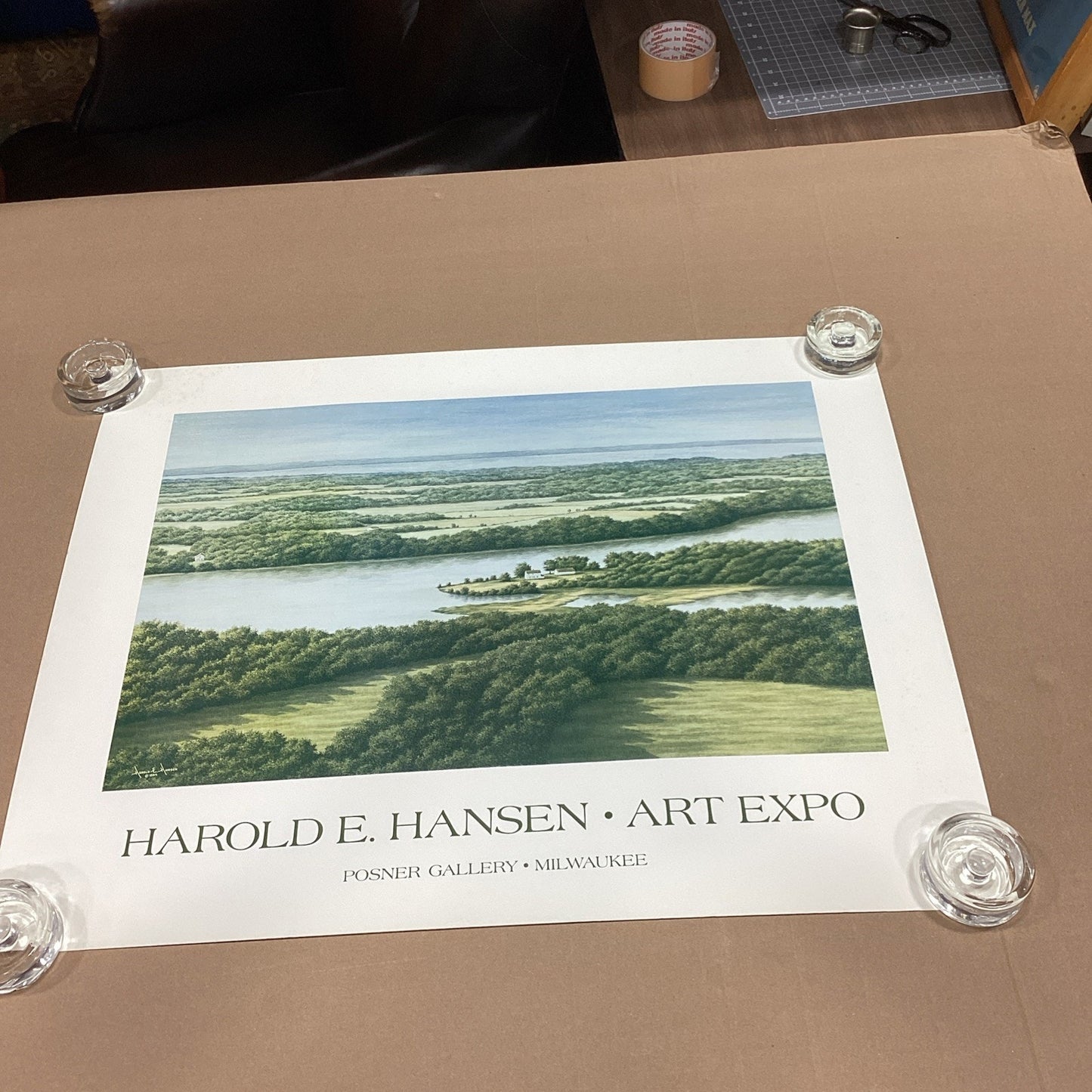 Harold E. Hansen Landscape Poster - Art Expo Posner Gallery - 27.75x22”
