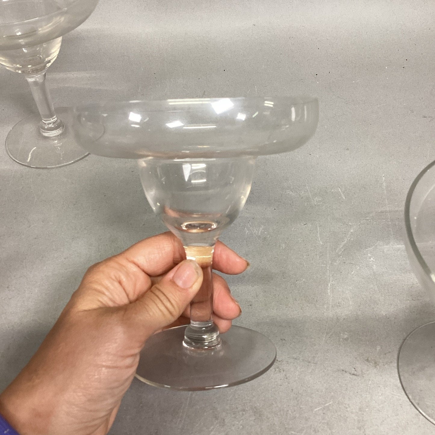 Lot Of 6 Margarita Glasses With 3 Other Glasses