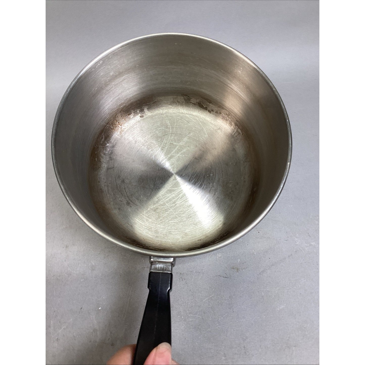 Vintage Farberware Stainless Steel 3 Quart Pot With Glass Lid