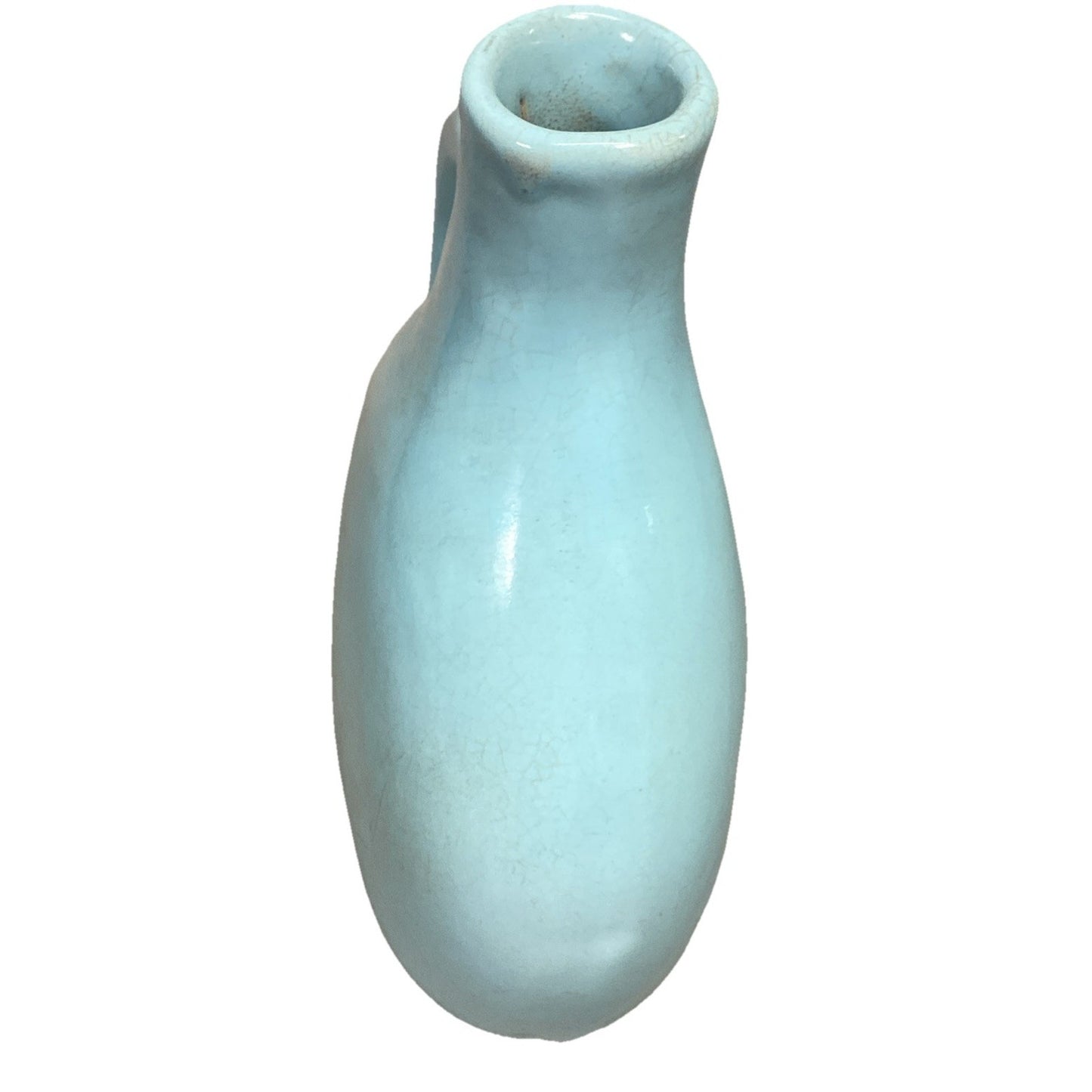 Vintage Light Blue Whiskey Mohawk Liquor Jug Decanter - No Stopper
