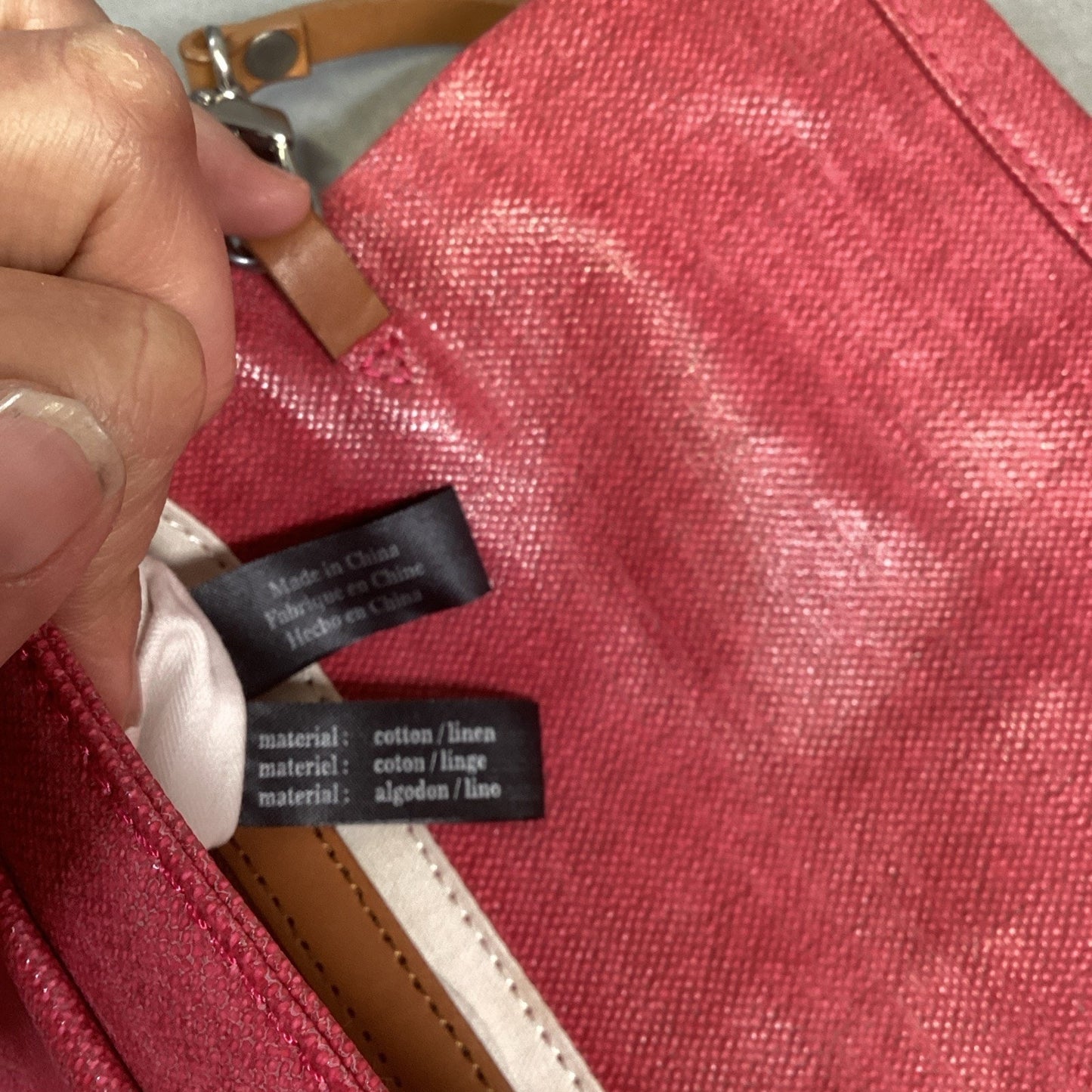Kenneth Cole Genuine Leather Coral Purse Wristlet Clutch