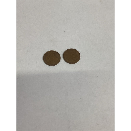 Lot of 2 - 1975 & 1981 Elizabeth II New Penny