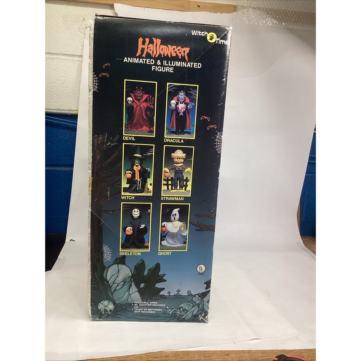 Vintage Witch Time Animated Dracula Figurine With Box - NOS