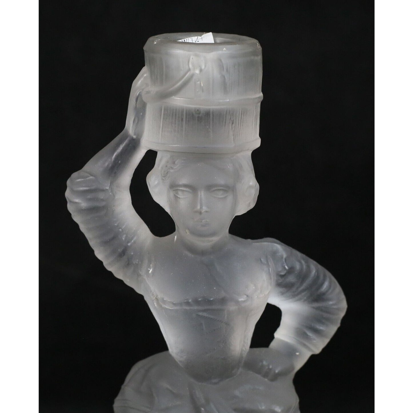 Holyrood Glassworks Pair of Figural Candlesticks