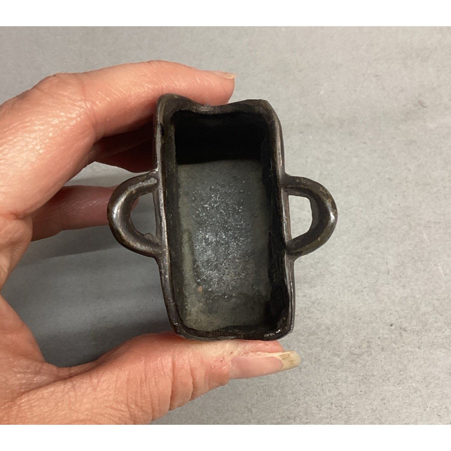 Antique Metal Business Card Holder Handbag Purse Satchel