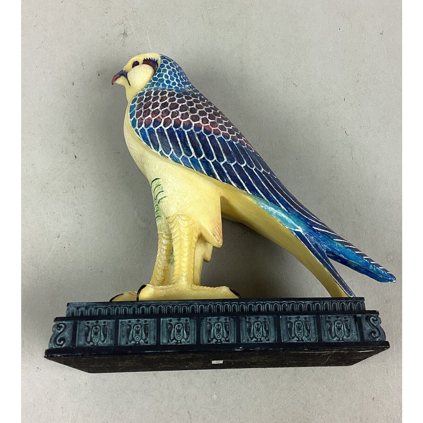 Veronese Design Falcon On Pedestal Figurine - 6.5”H