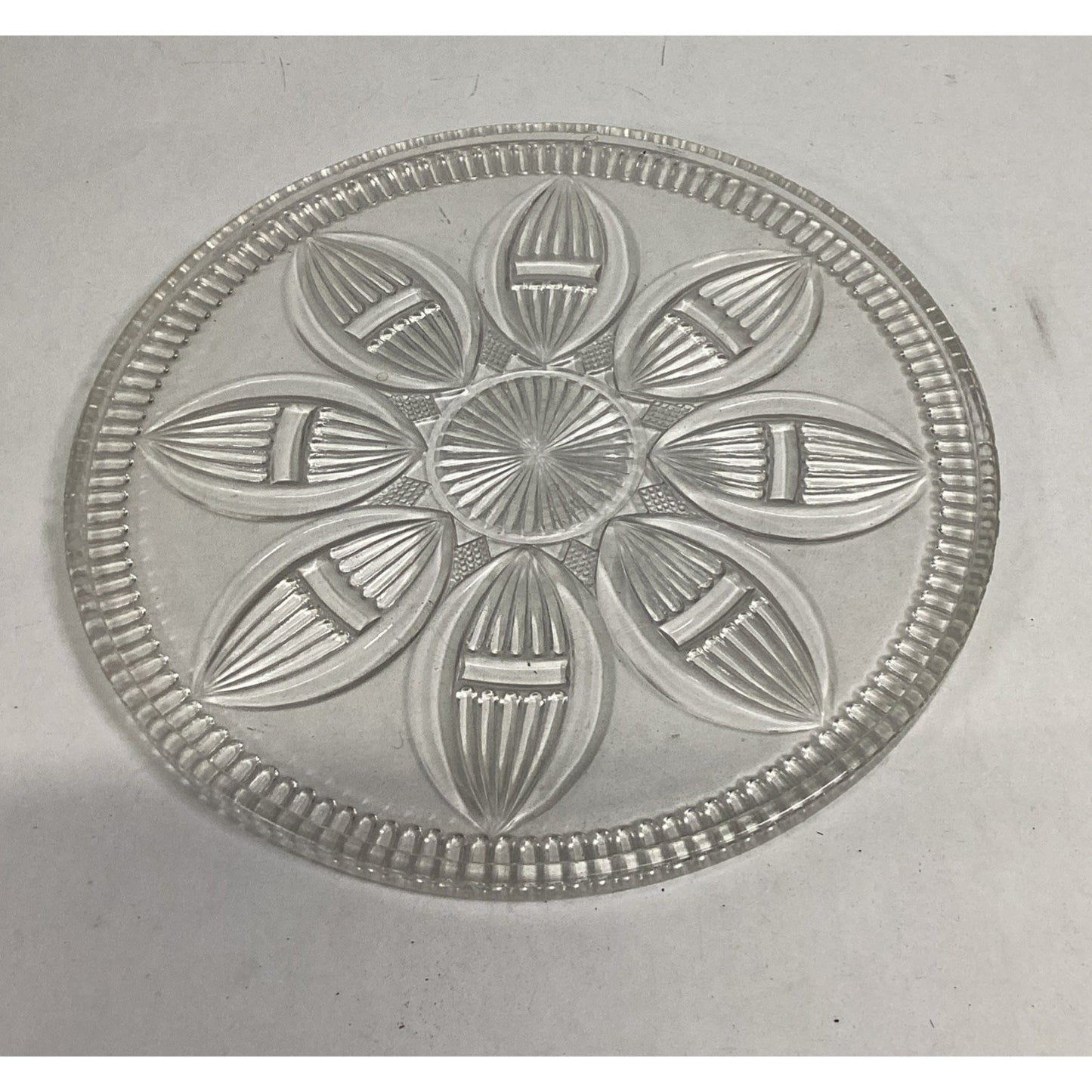 Imperial Glass Floral Tray Pattern - 10”D