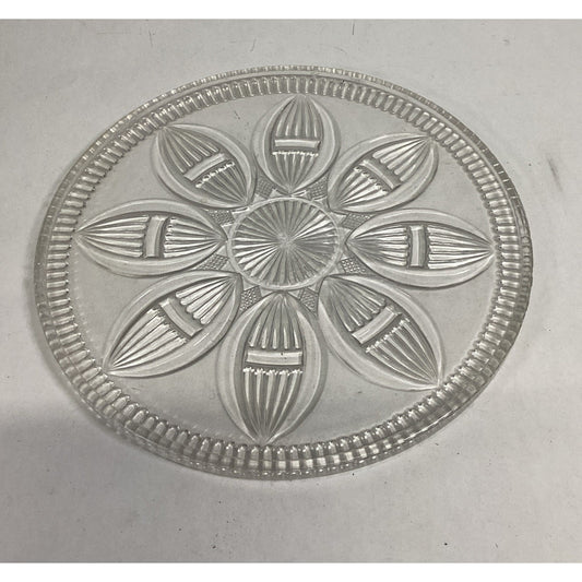 Imperial Glass Floral Tray Pattern - 10”D