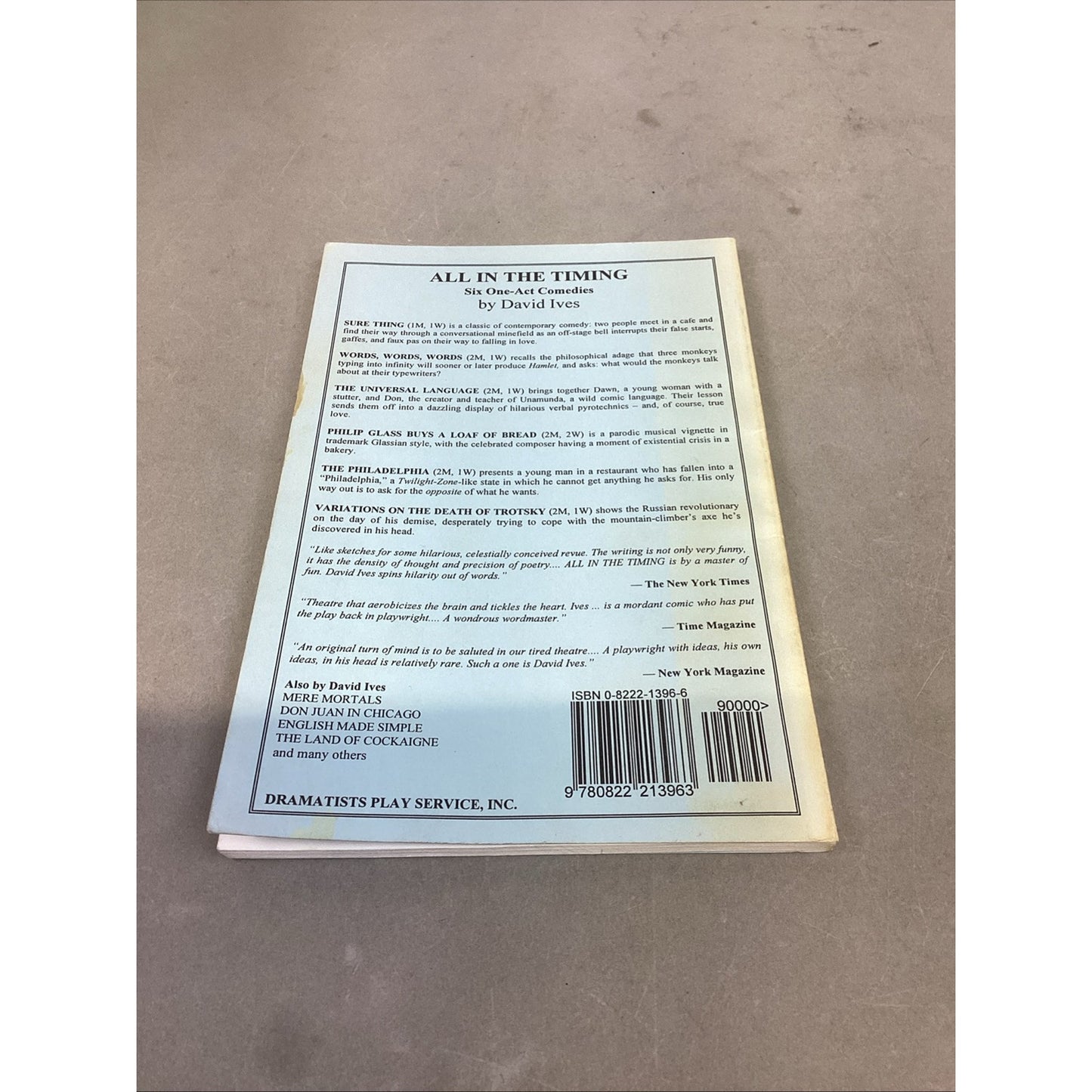 All In The Timing - 6 One Act Comedies & Selected Poems And A Play
