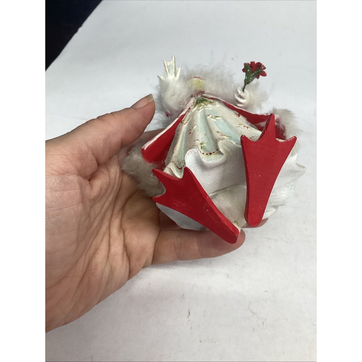 DEPT. 56 CHRISTMAS KRINKLES GIRL FROG ORNAMENT Holiday Gown Brewster
