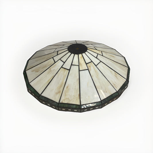 Stained Glass Mission Style Spectrum Glass Lamp Shade Tiffany Style 15.5x5”