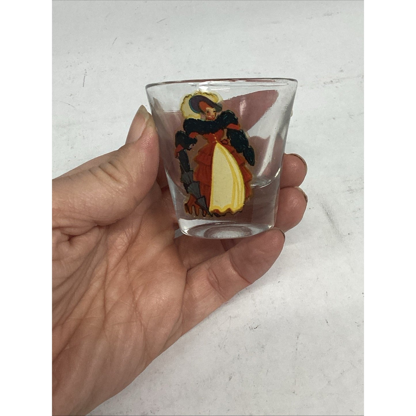 Vintage Pin-up Girl Shot Glass