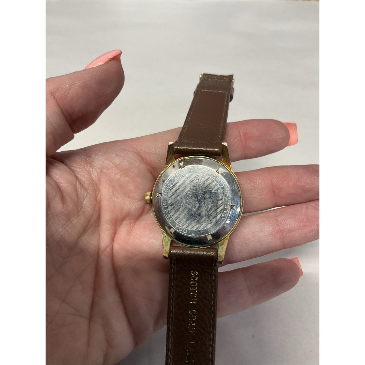 Rare Watch Talisman Jewish numerals Swiss Made 1950s Watch