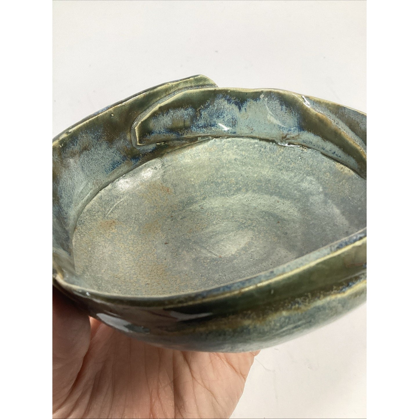 Lot Of 5 Handmade Studio Art Pottery - Platter, Bowls, Plate