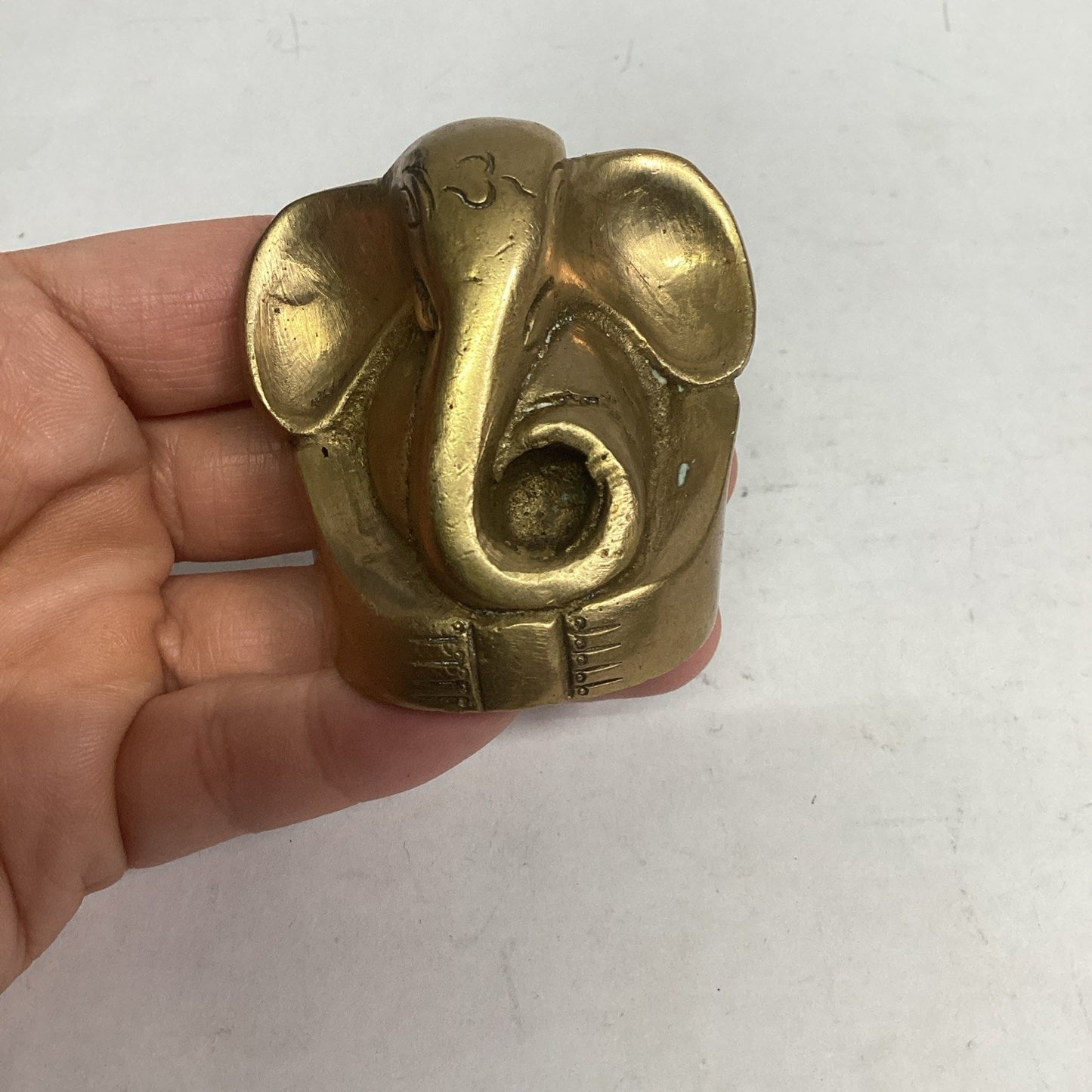 Ganesh Brass Statue Of Good Luck Hinduism Elephant Figurine