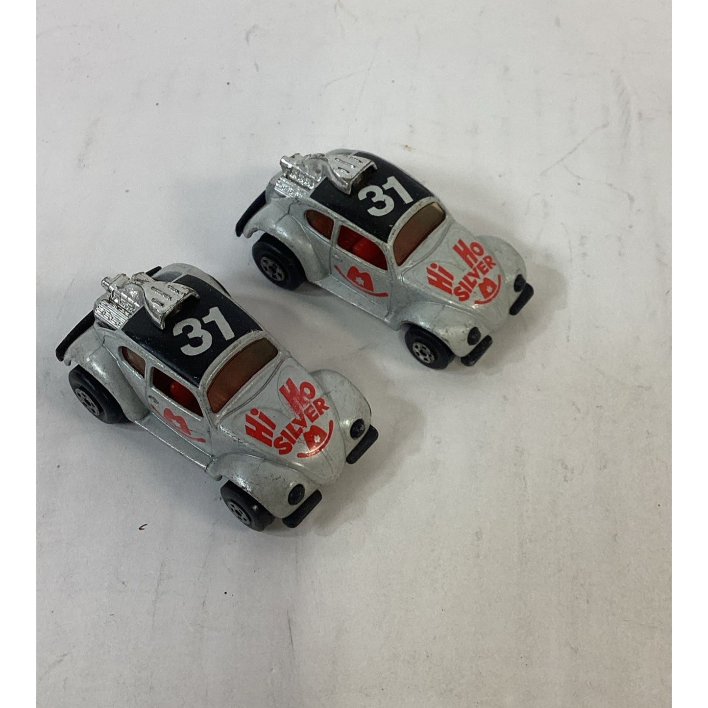 Lot Of 2 MATCHBOX LESNEY #15 Hi Ho Silver Volkswagen Beetle 1971 Superfast