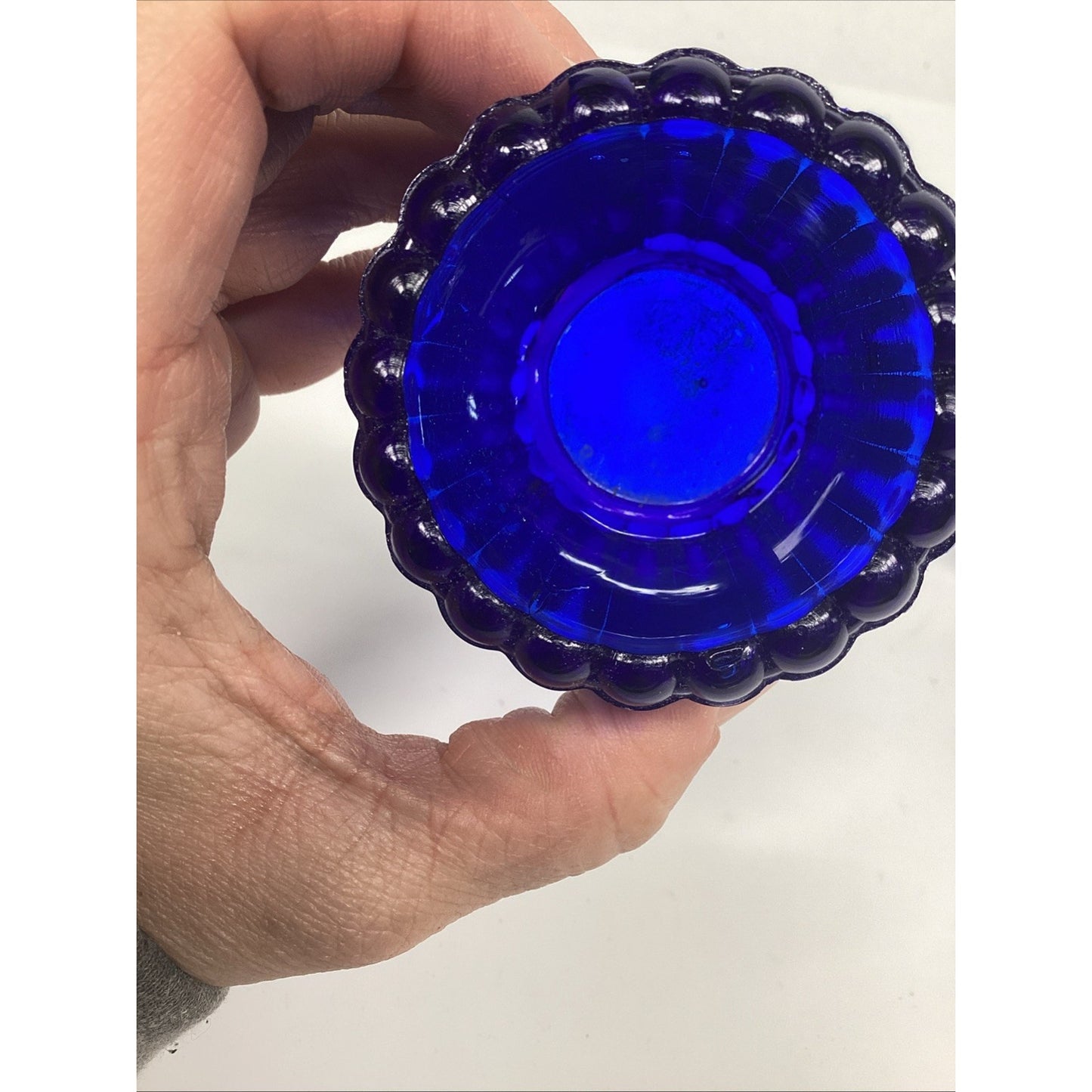 Set Of 2 Antique EAPG Cobalt & Blue Toothpick Holders