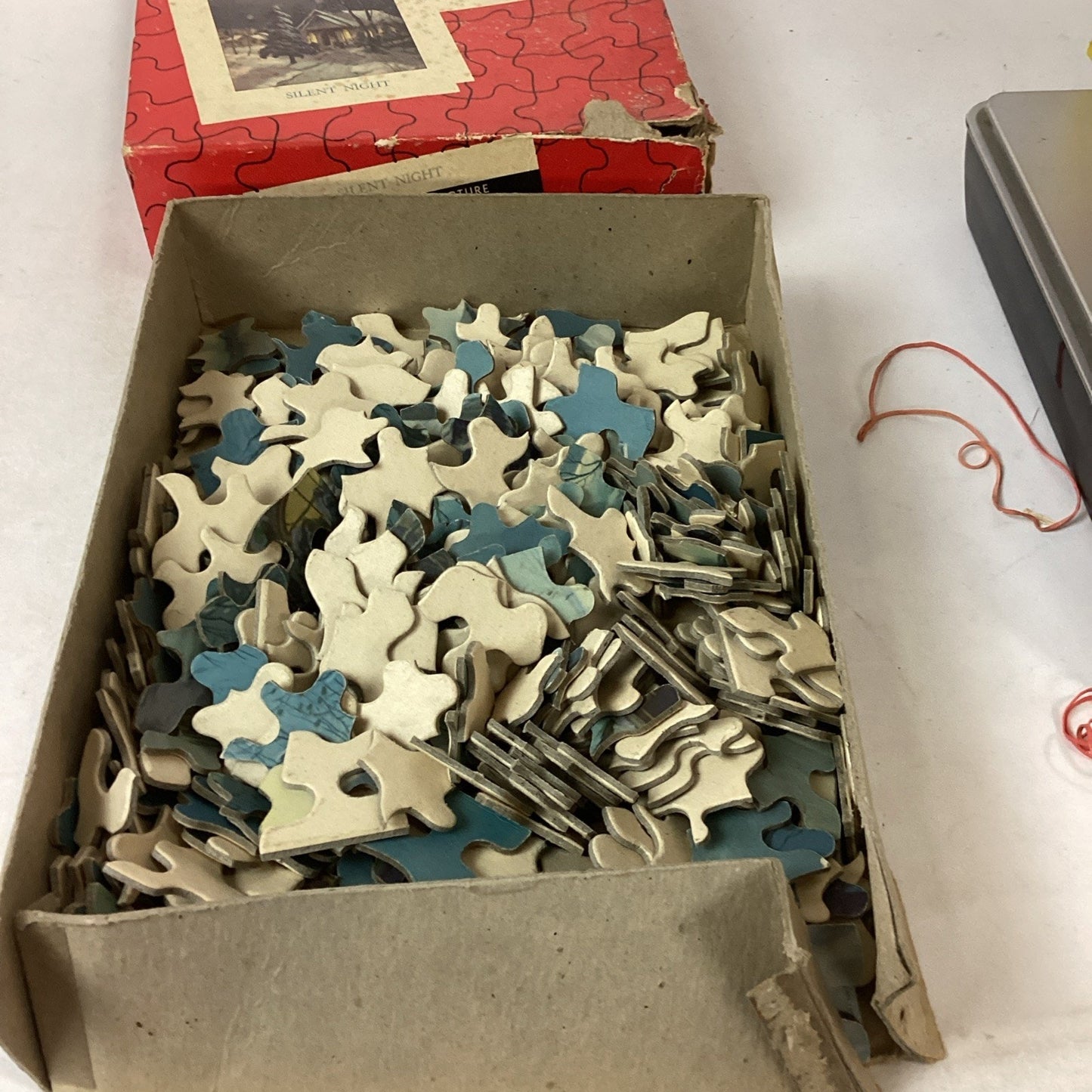 Set Of 6 Vintage Wooden Perfect Picture Puzzles