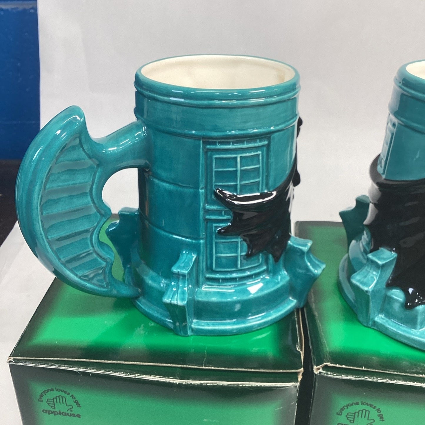 DC COMICS~1995 Applause~Figural Mug Cup~Batman~Batman Forever Set Of 2 - New