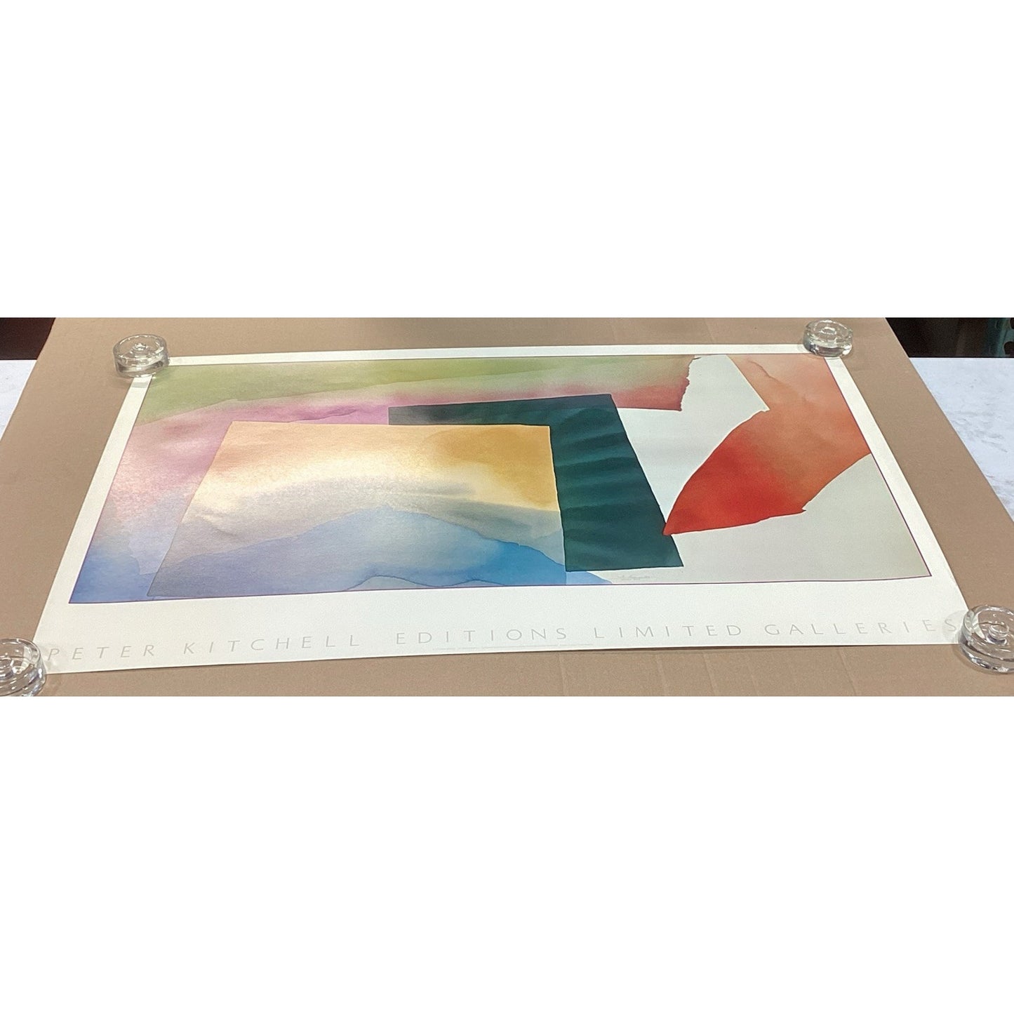 Peter Kitchell Editions Limited Galleries Abstract Art Poster - 1982 - 38.5x24”