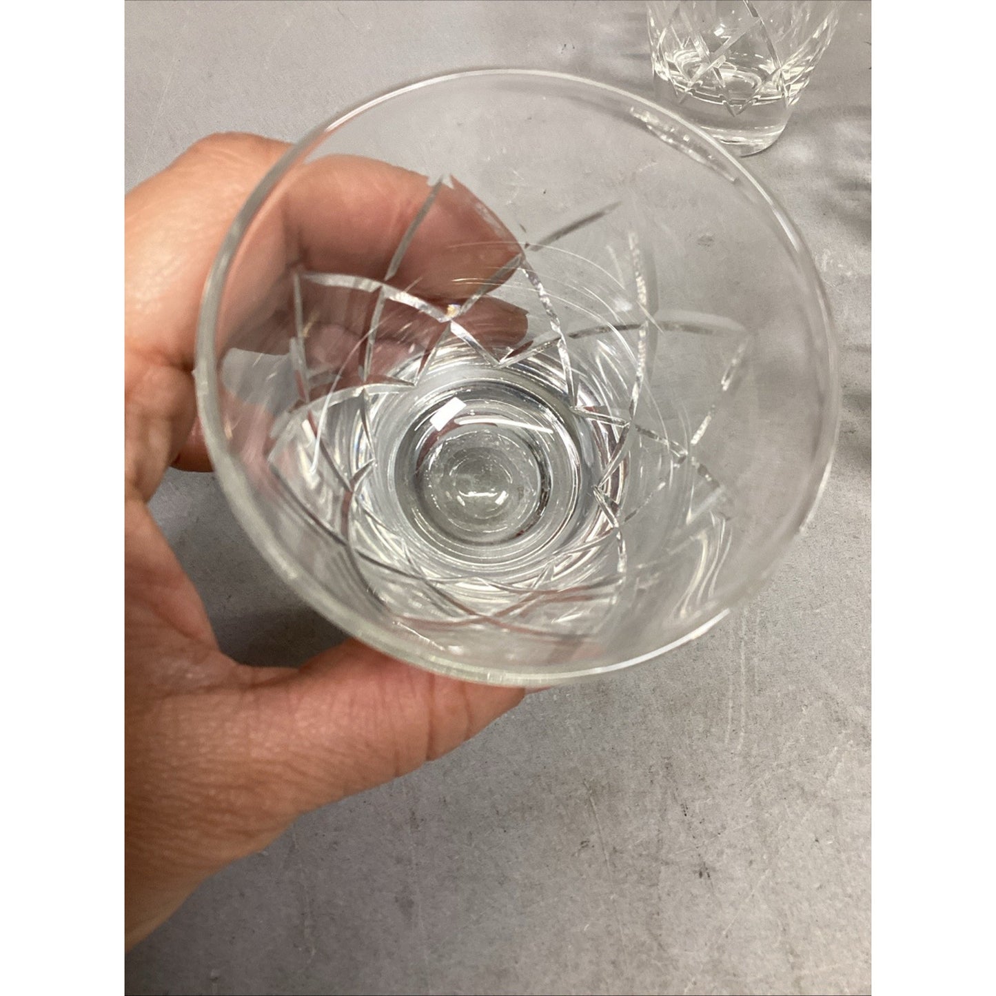 Webb Corbett Scotch / Old Fashioned Glasses Set Of 6 & 1 Glass Tumbler