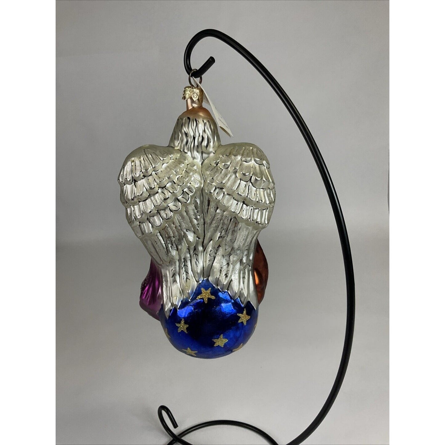 Christopher Radko Father Time Angel Glass Christmas Ornament