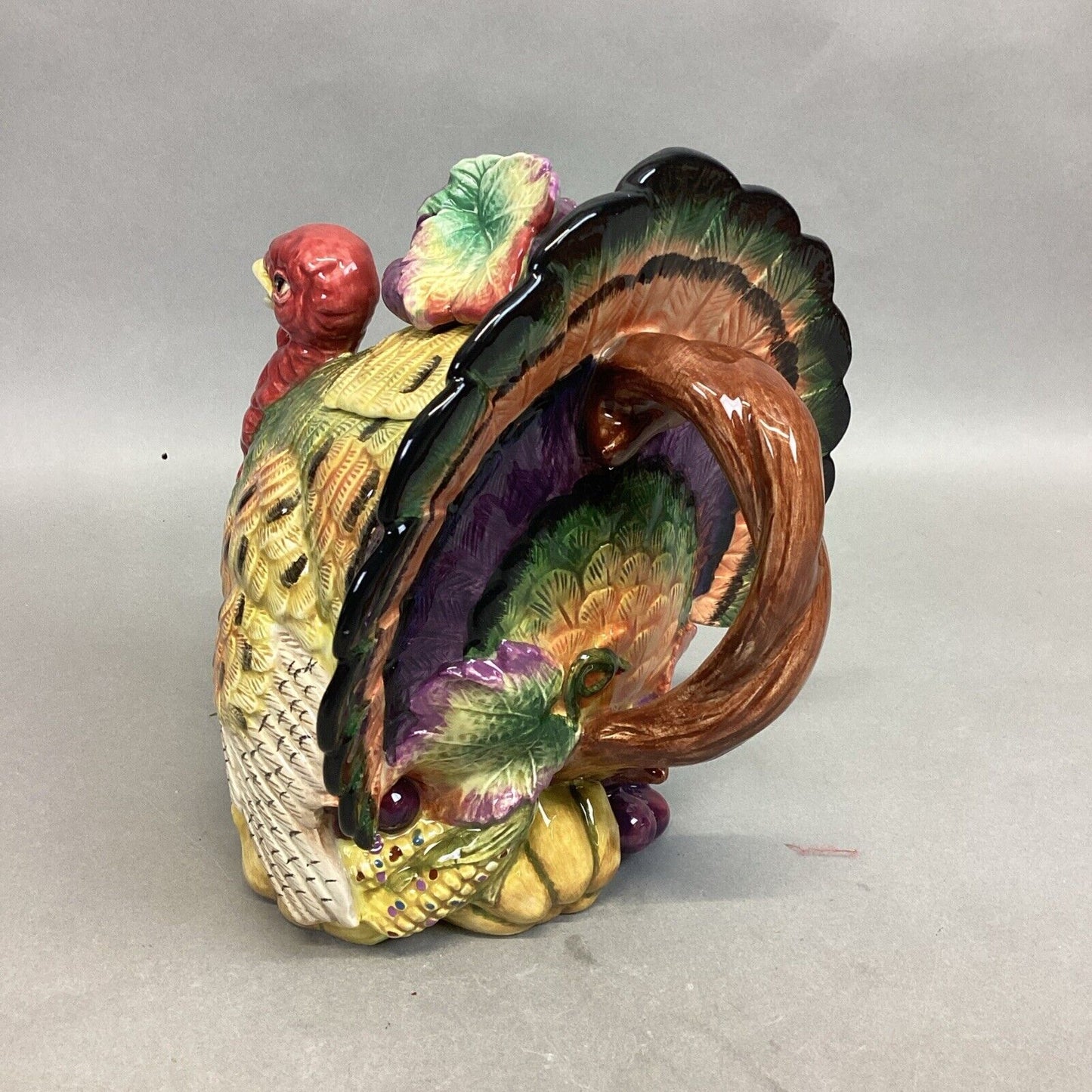 Vintage Fitz & Floyd Classics Harvest Heritage Decorative Turkey Teapot